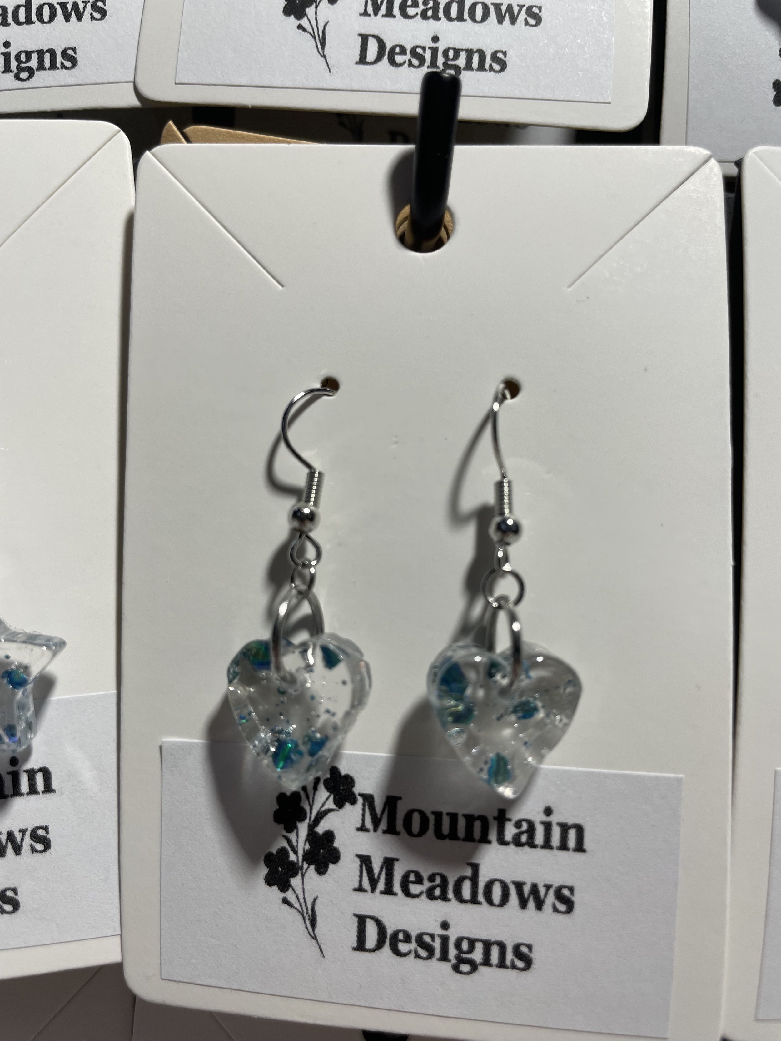 Teal:Purple Glitter Heart Earrings (long).jpg