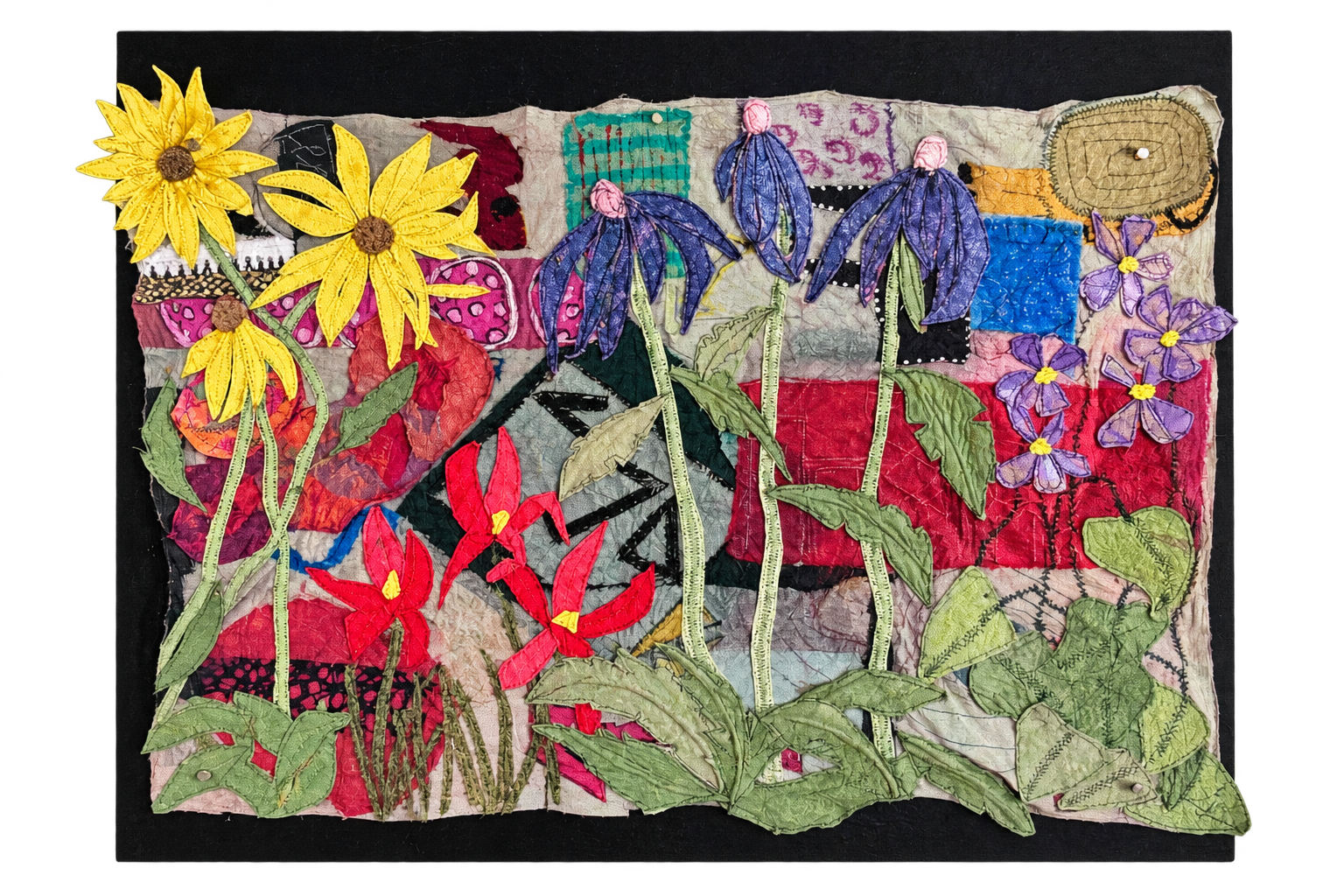 Garden Mayhem (20 x 24 x 1.5) Joomchi Collage