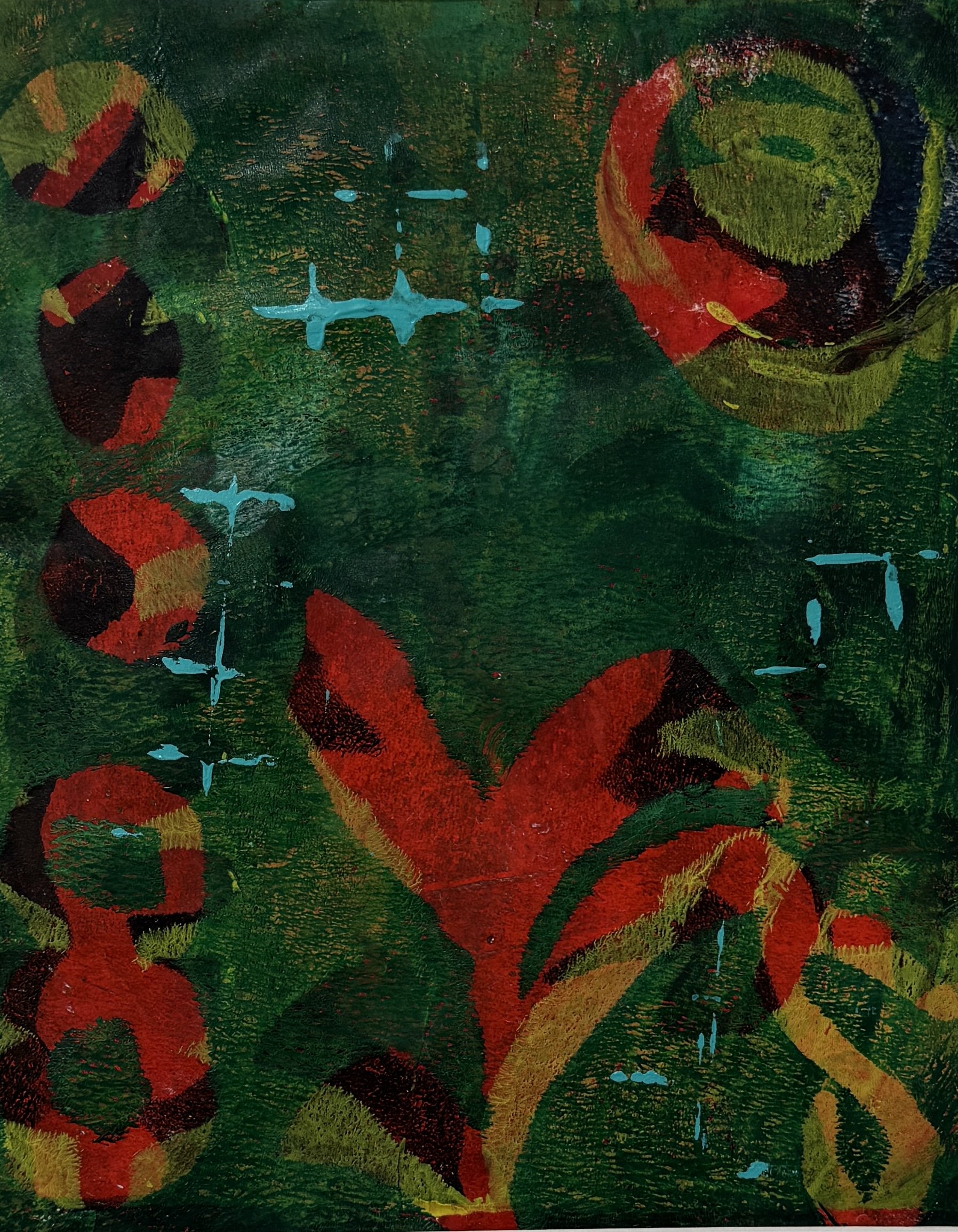 Botanical Cipher (14.5 x 16.5 x 1 Framed)