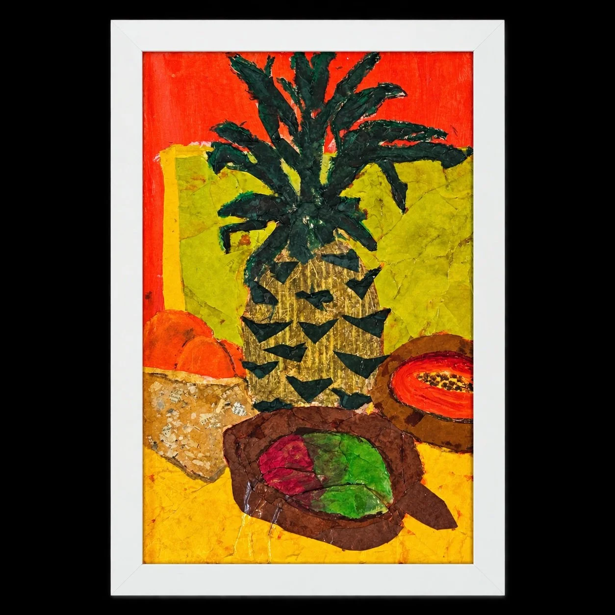 Island Still Life. (14 x 20.5 x 1) Collage