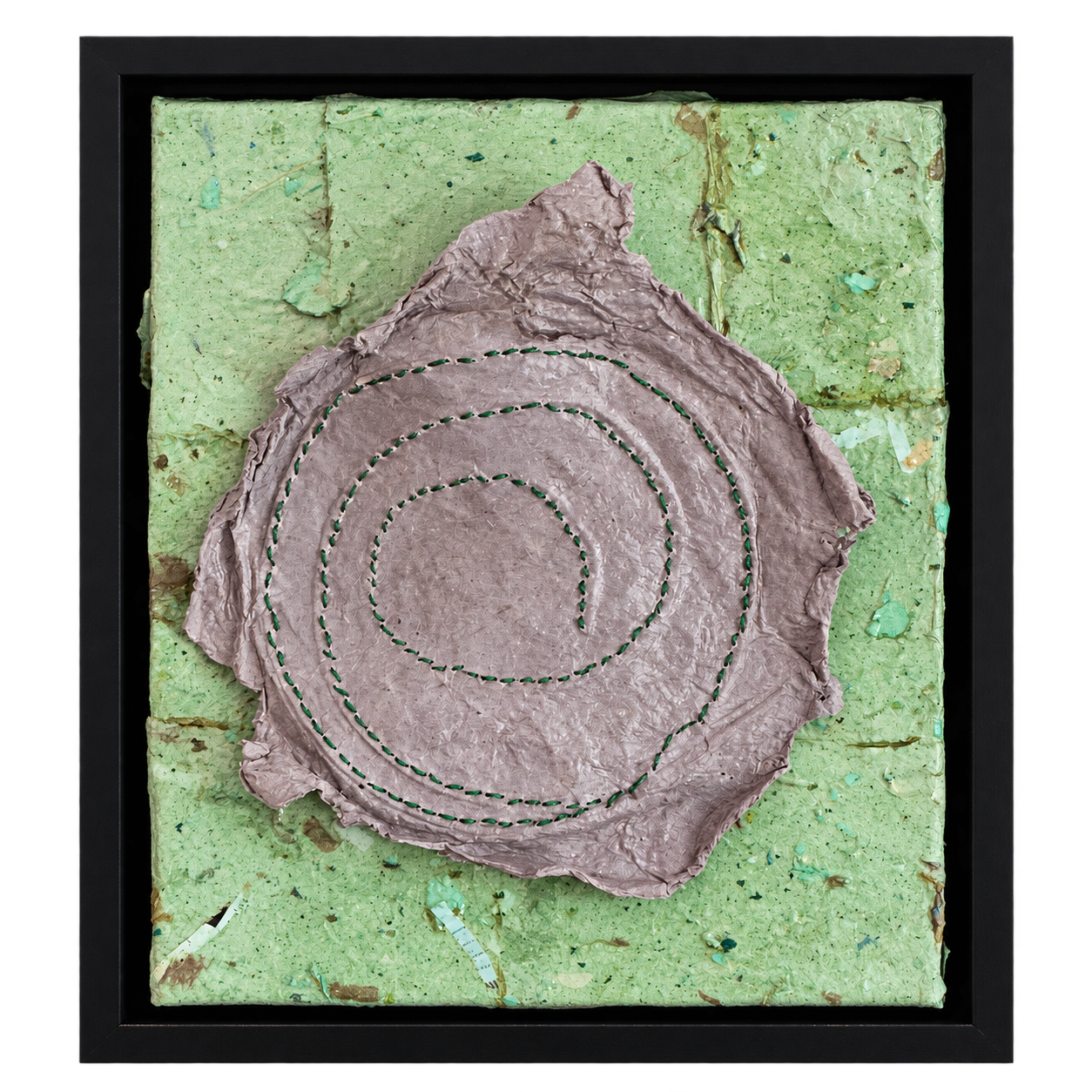 Paper Relic No 4  (8w x 10h x 1.5d), framed paper sculpture - Available