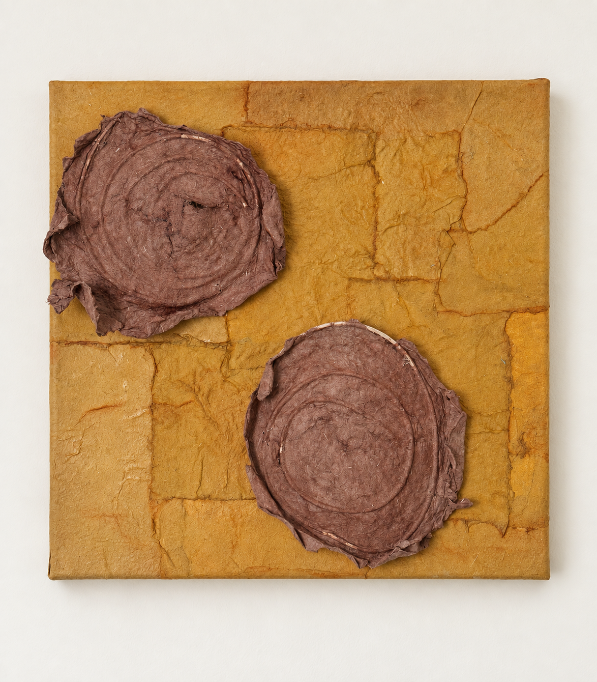 Flax Remembers (12w x 12h x 1.5d) Sculpture - Available