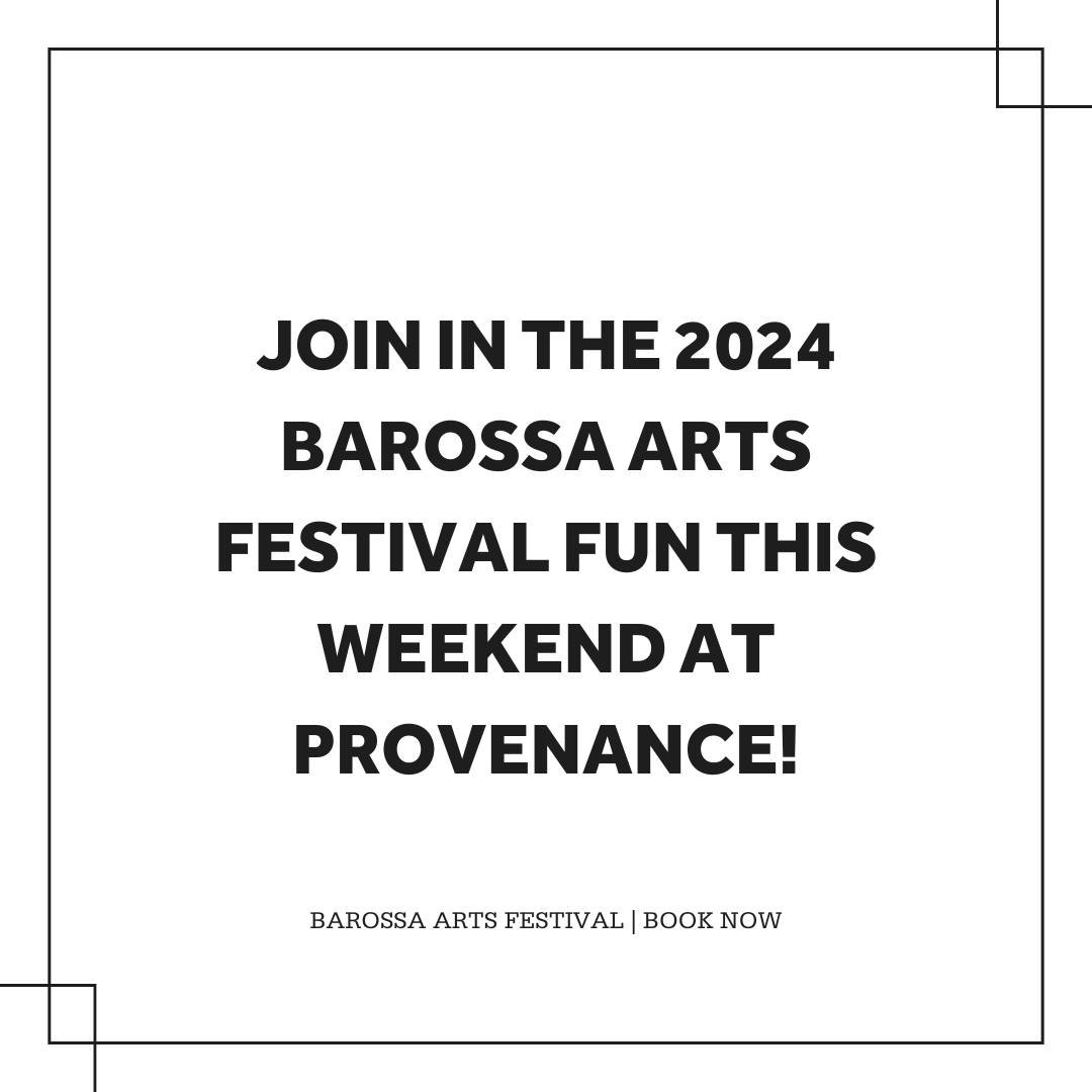 Rachel Porter will be hosting two events this weekend at Provenance as part of the @barossaartsfestival. Bring your kids and join in the fun! 🎨

🐦 Paper Bird Sculptures for Kids
Sunday, 21 April | 9am-12pm

🖌️ Gel Plate Printing Workshop
Sunday, 2