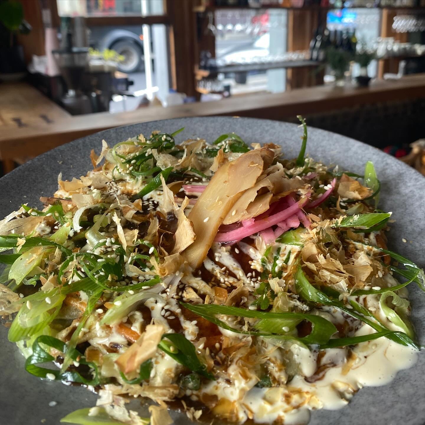 #okonomiyaki @superrestaurant right here right now! Friday Saturday and Sunday brunch is a Lyttelton secret that we need to spread far and wide!