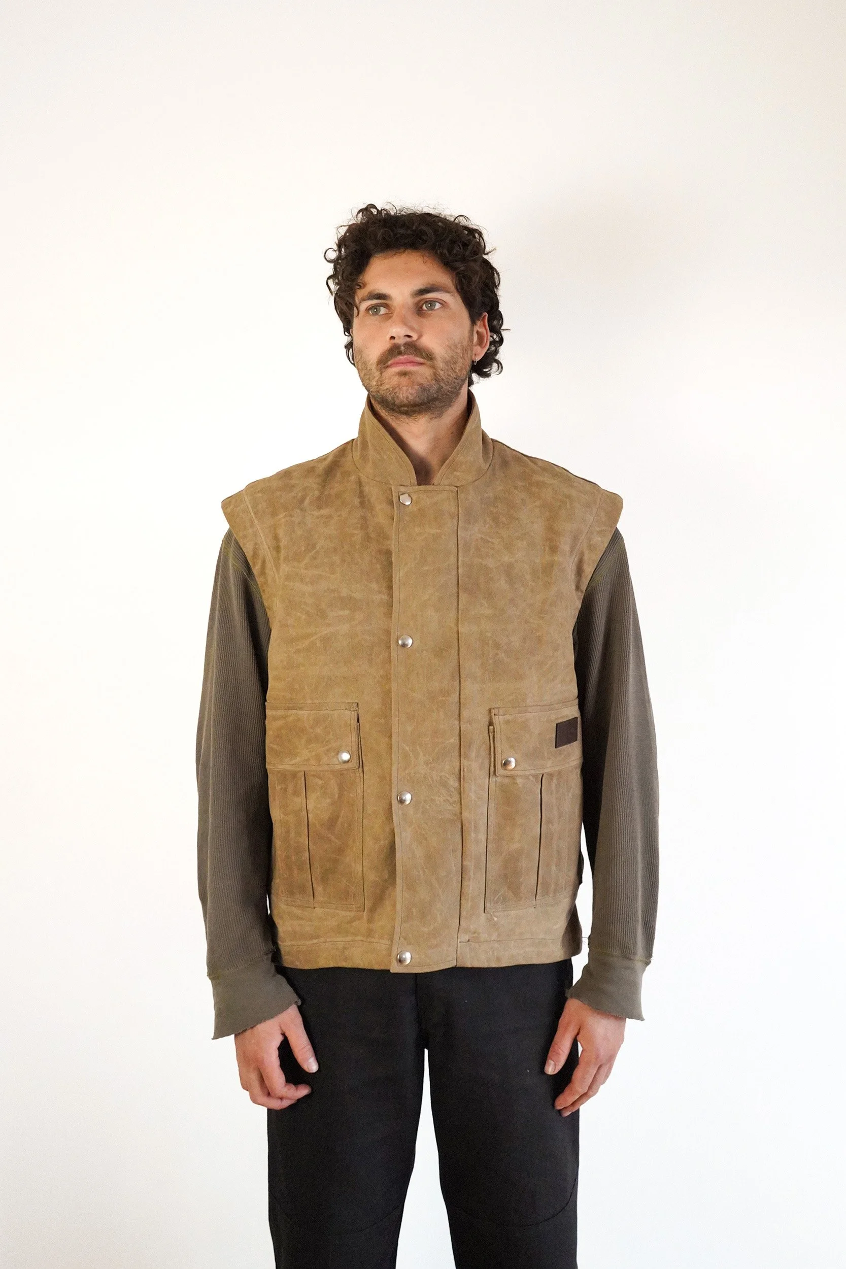 The Salvager Vest Brown