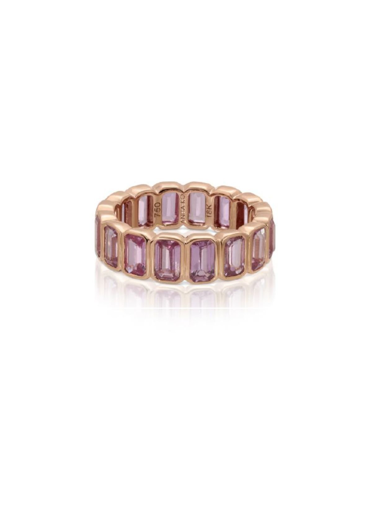 Anita Ko Bezeled Pink Sapphire Ring