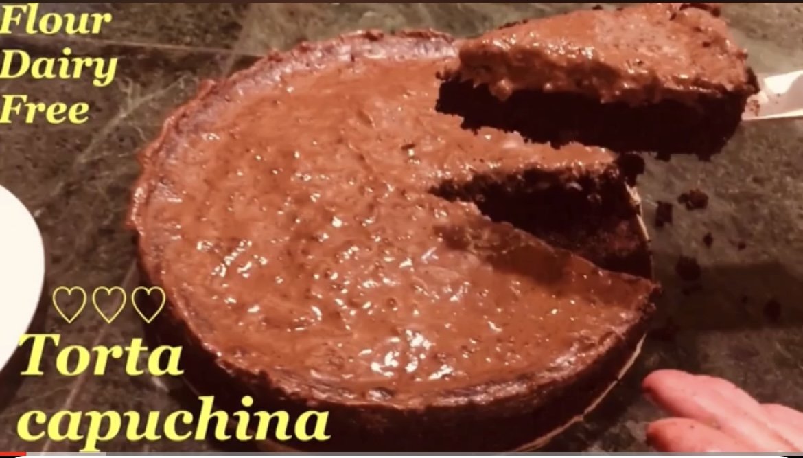 Torta Capuchina for Passover    Gluten &amp; dairy Free.