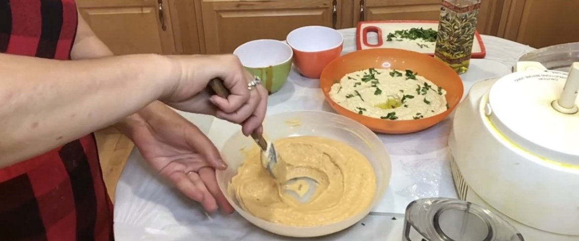 How do you like your Hummus? Harissa or Olive Tapenade Sephardic Flavors | Jewish Mediterranean Food, it is so much fun to enjoy hummus in different flavors.