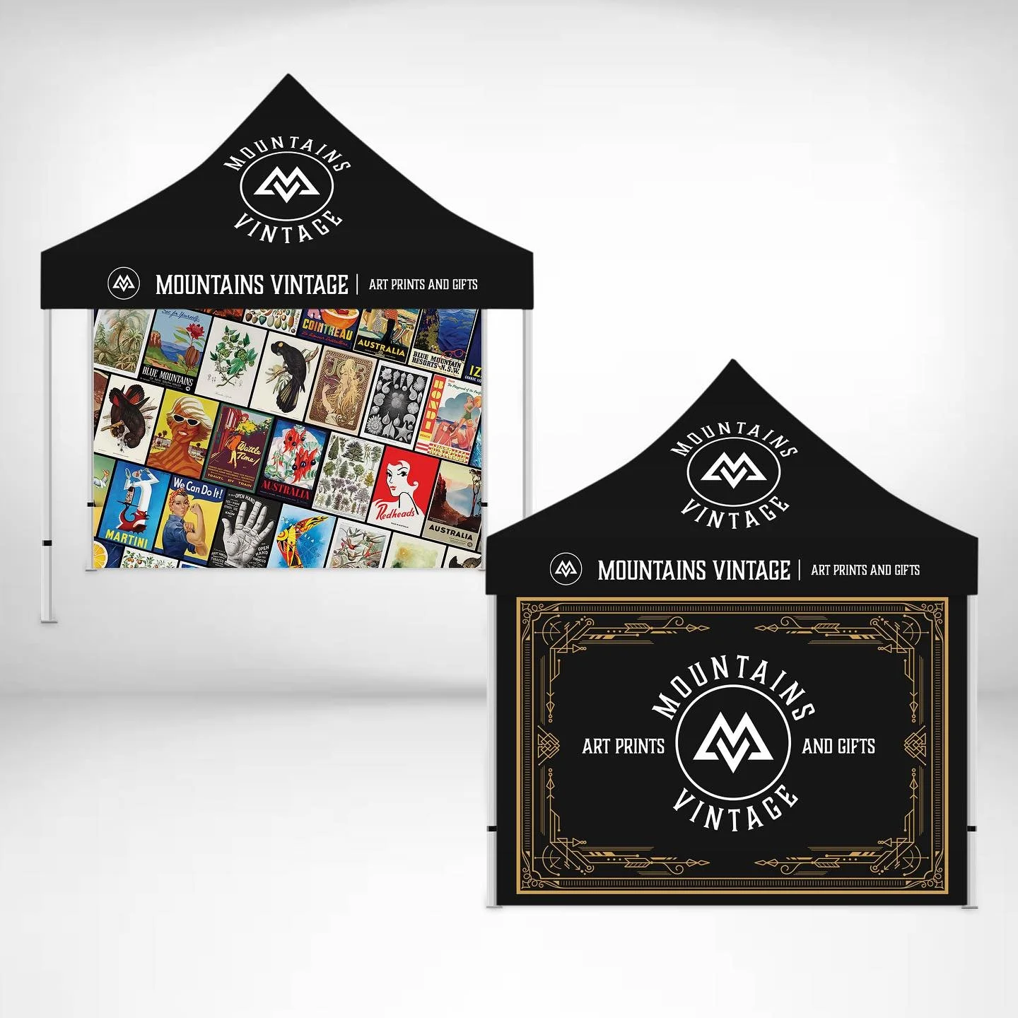 We are very excited to soon be getting our new branded marquee for our markets, you’ll now be able to find us easily amongst the crowd π€©
Showcasing some of our most popular art prints on a huge back wall and bringing that special touch of vint