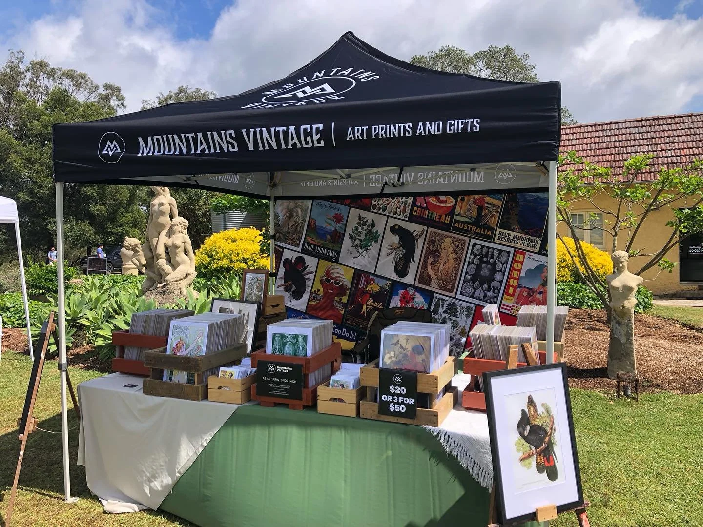 All set up for Jazz in the Springtime @norman_lindsay_gallery thanks to @nationaltrustnsw - it’s such a beautiful day and the music is sublime! 
Great weather to showcase our new marquee set up too! Did you know @servicensw is offering a $1000