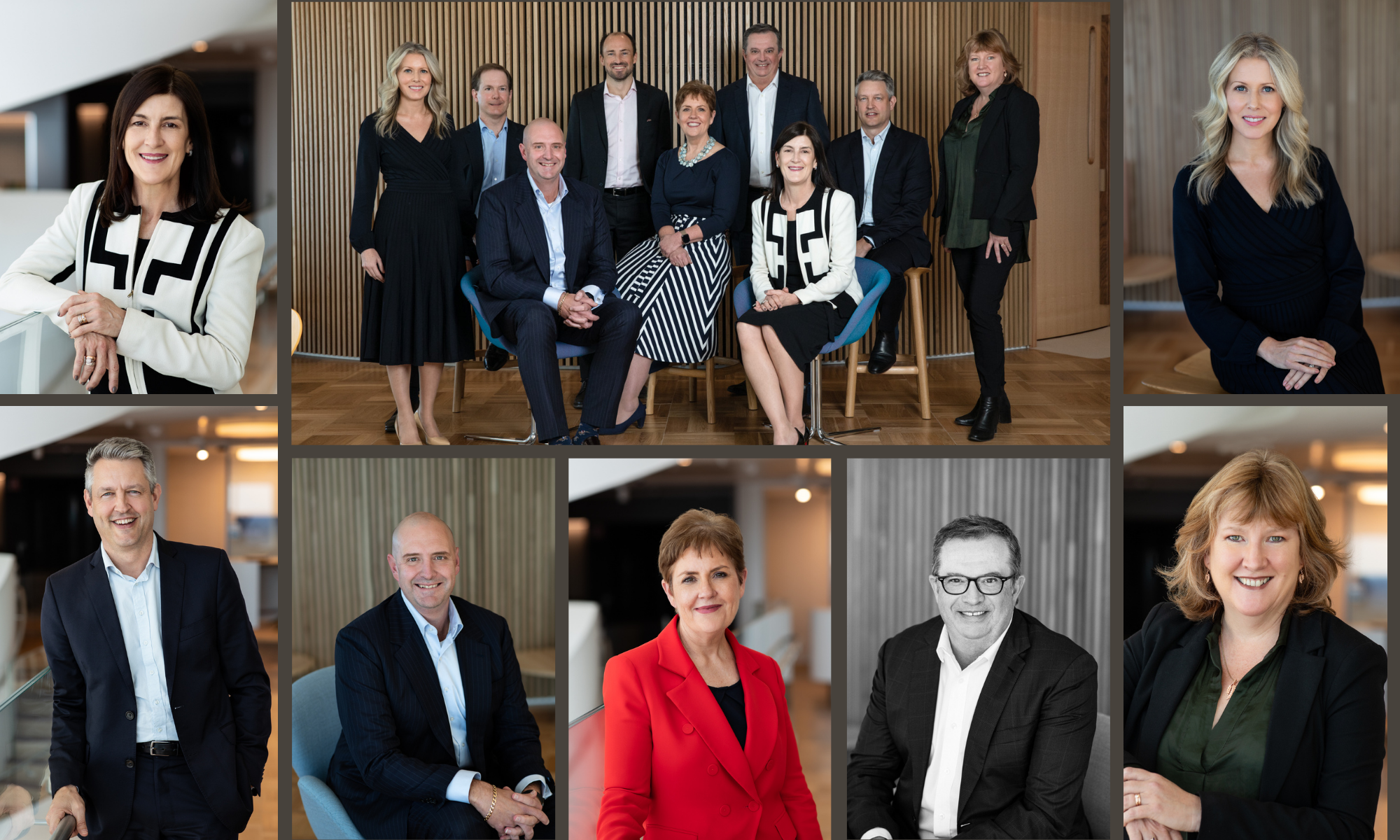 Professional corporate headshot photographed in a Sydney studio with clean lighting and a polished background.