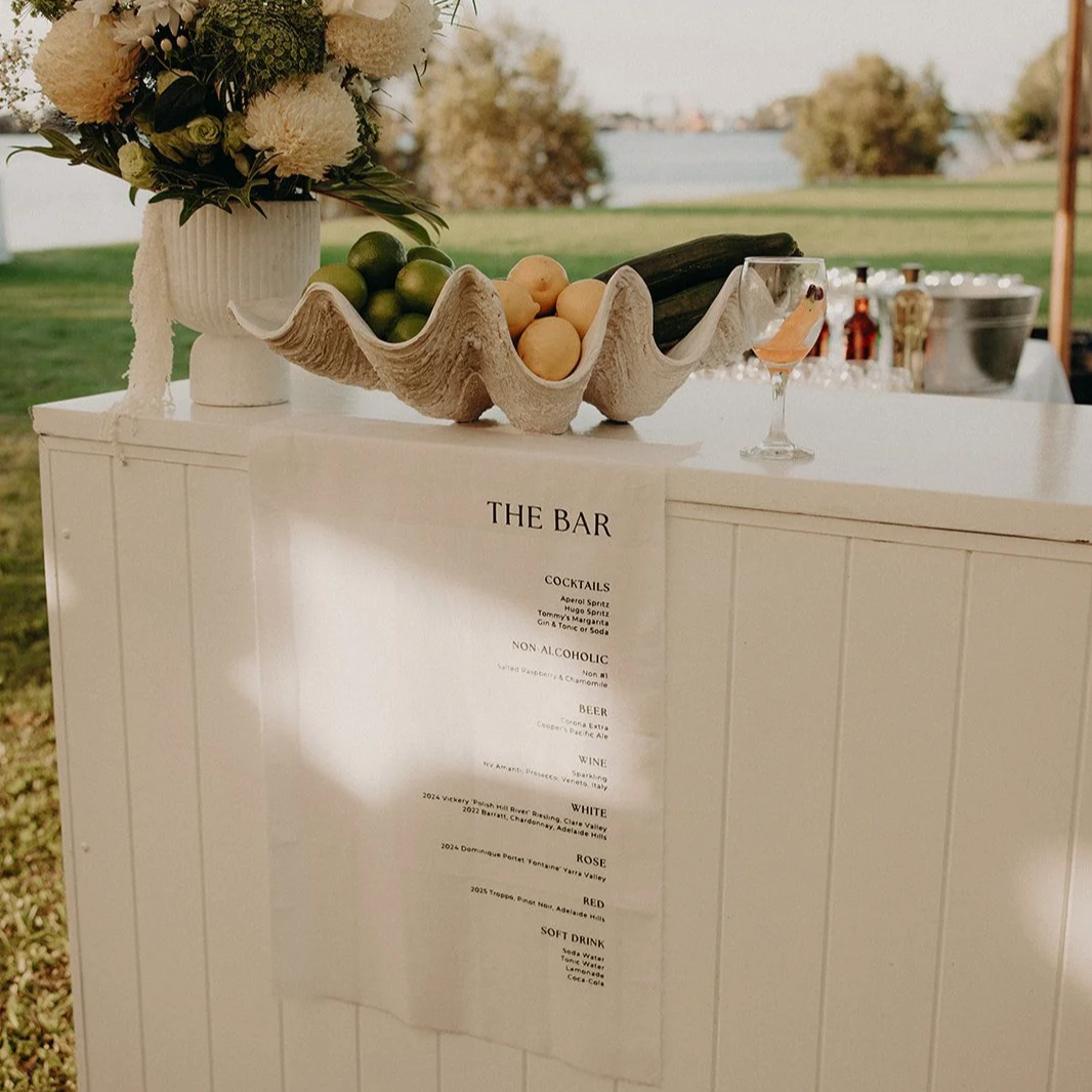 Wedding Bar Sign I Wedding and Event Signage Byron Bay