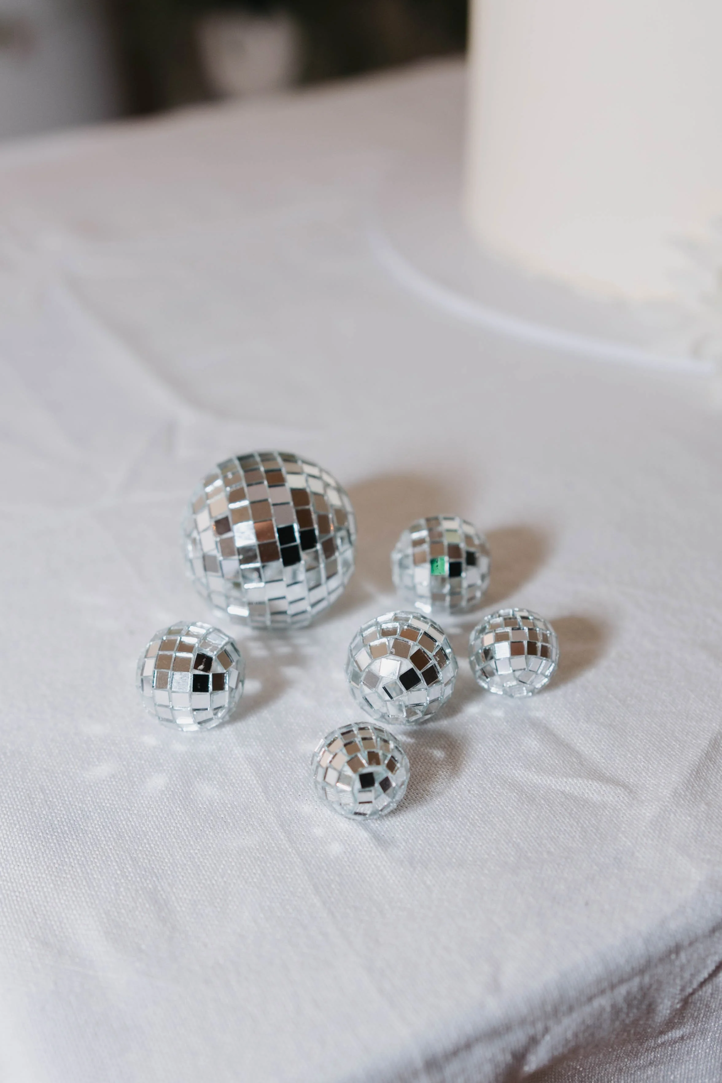 Mini Disco Ball Decor I Wedding, Event and Party Hire Ballina Byron Bay