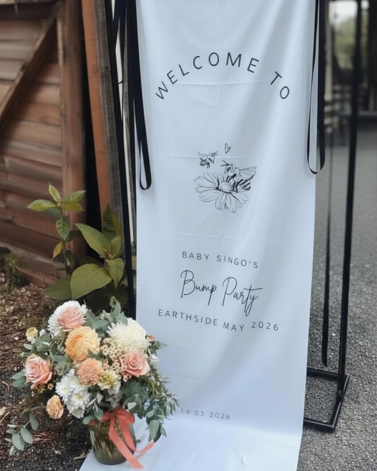 Fabric Welcome Signs I Wedding and Events Ballina Byron Bay