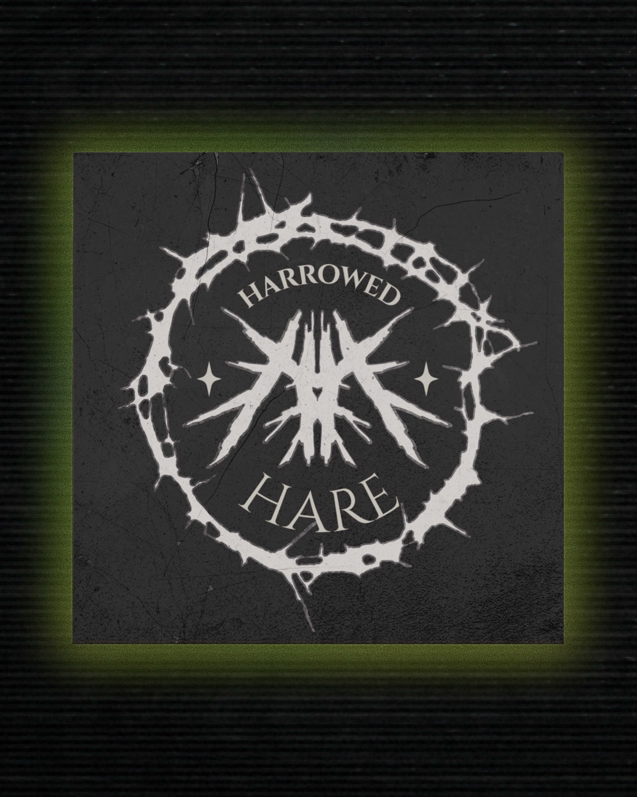 HH GREY WASH CYBER SIGIL FRIDGE/CAR MAGNET