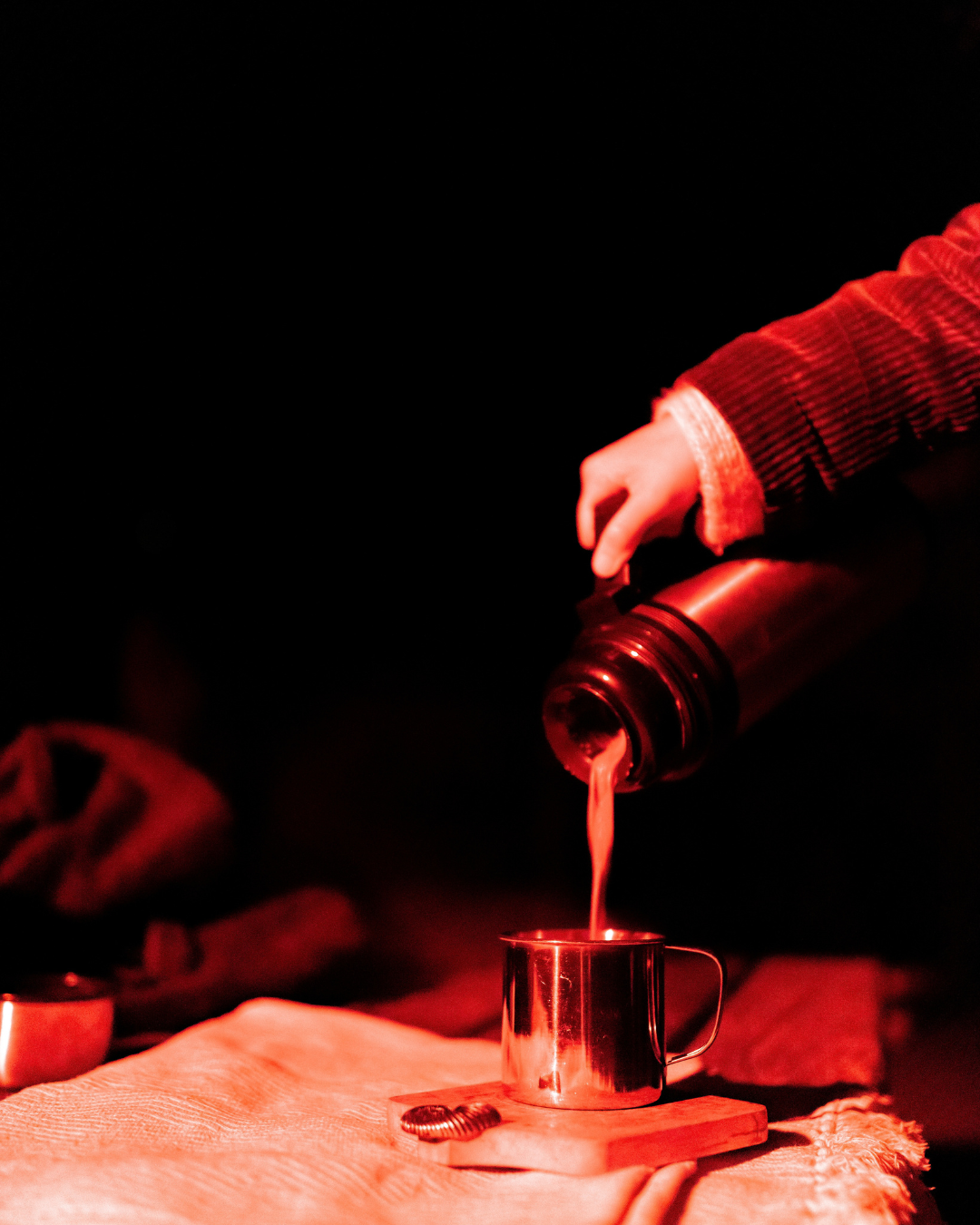 Montblu stargazing experience hot chocolate