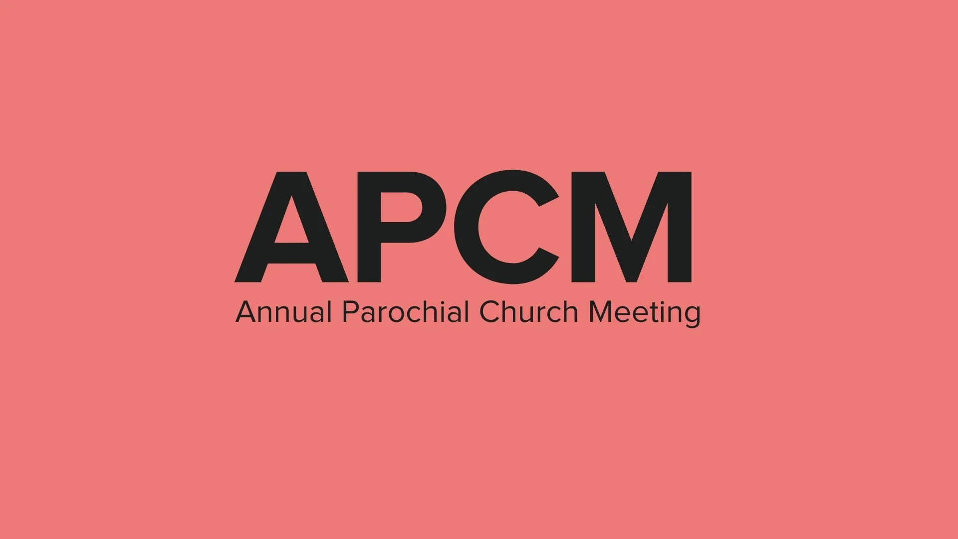 APCM (Annual Parochial Church Meeting)
