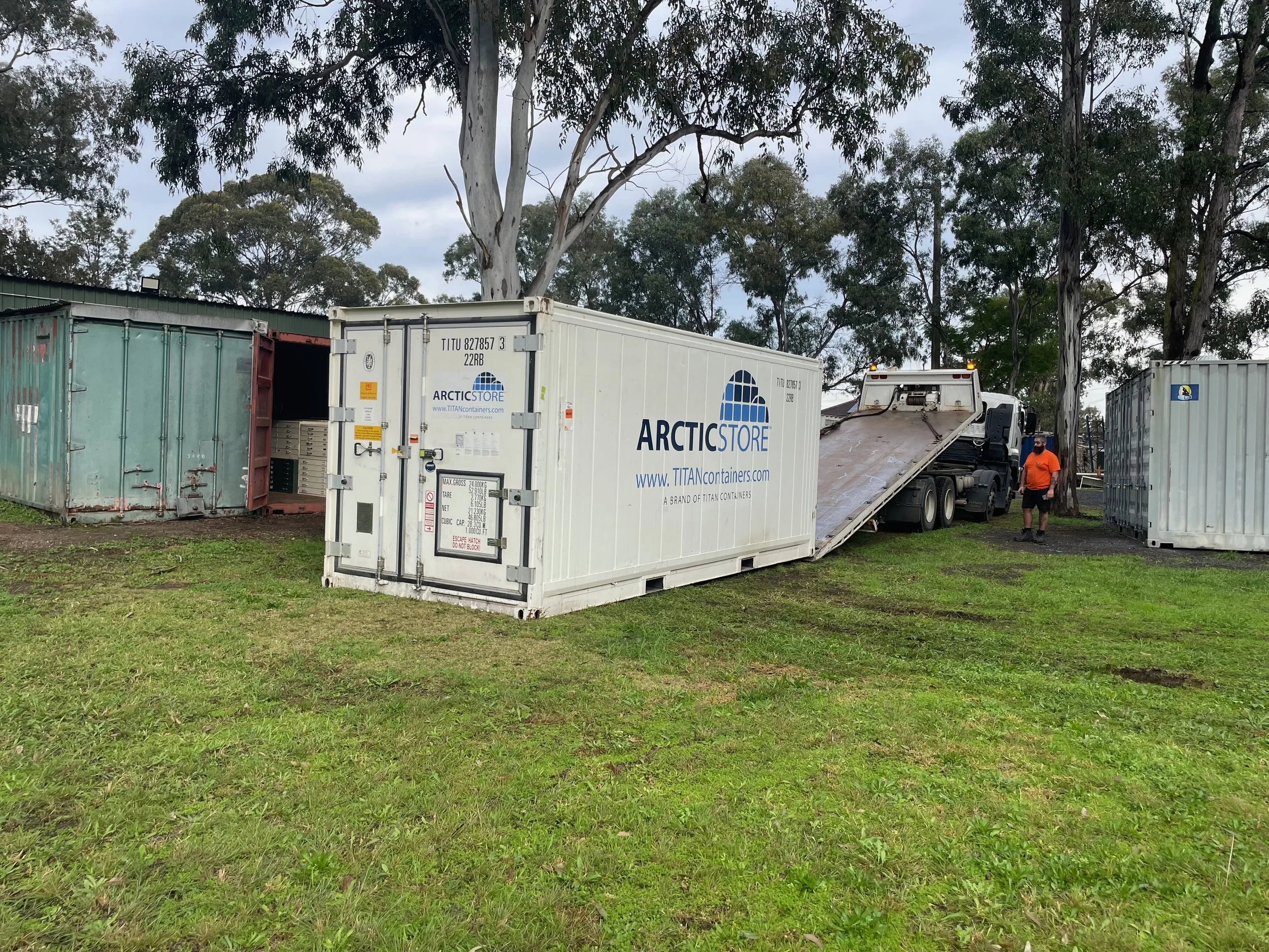 Delivery of freezer