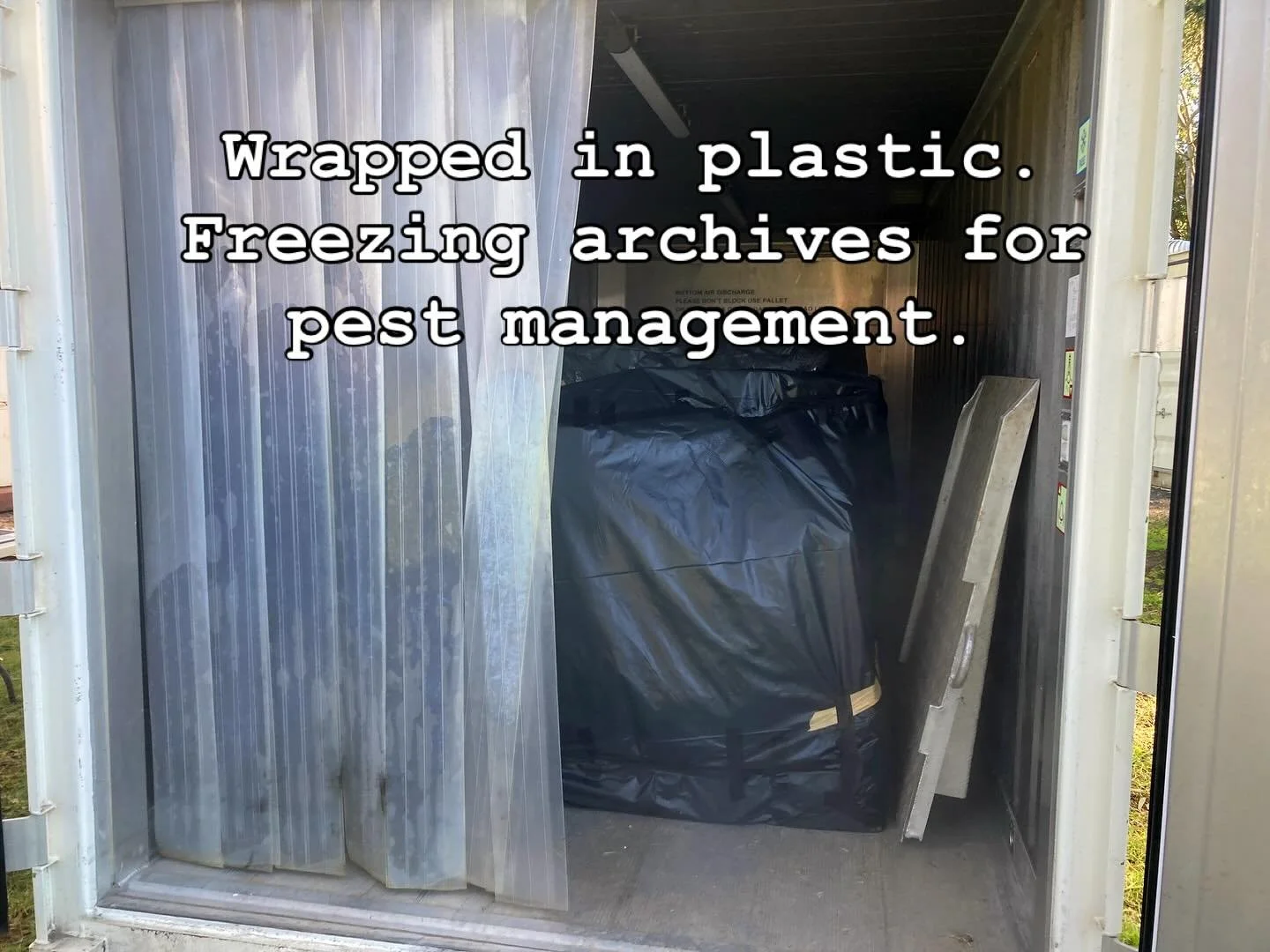Freezing collections for pest management is a well established practice, however there are challenges. Check out a recent successful collaborative project with @blacktowncitycouncil to freeze the #garagegraphix archives. Link 🔗 in bio #pestpreventio