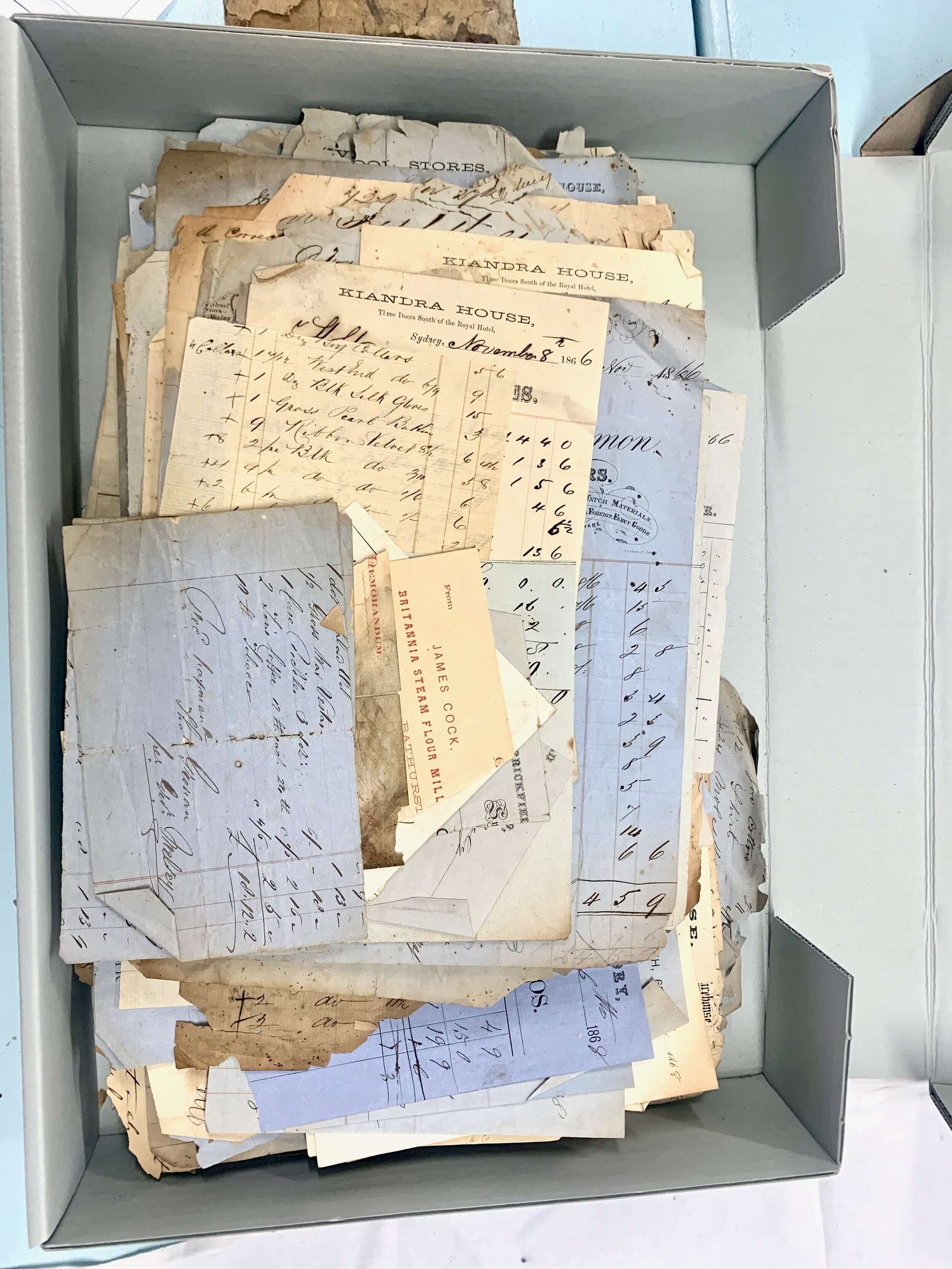 Holt Collection unsorted within box at Lithgow & District Family History Society.jpeg