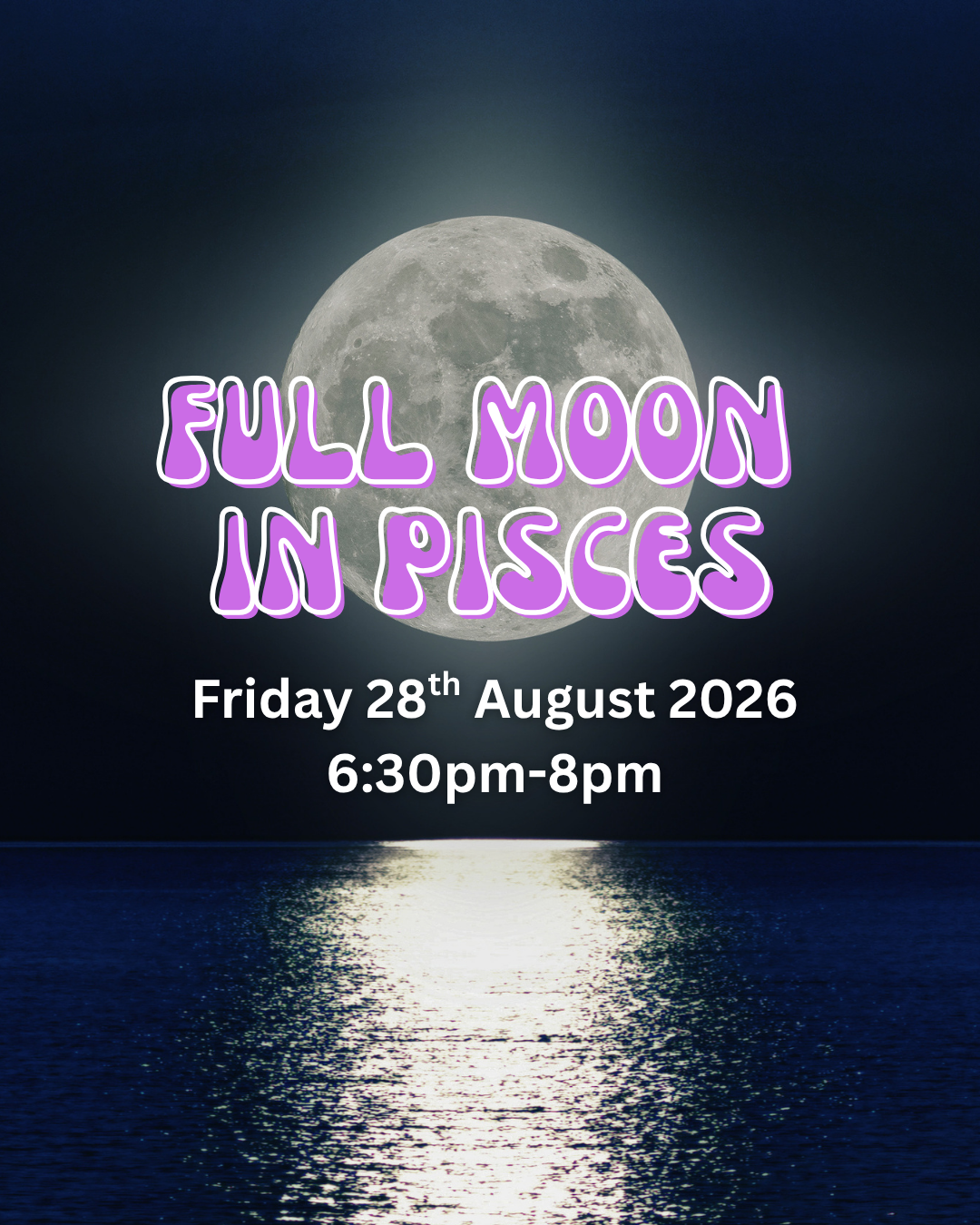 Full Moon in Pisces Beach Event