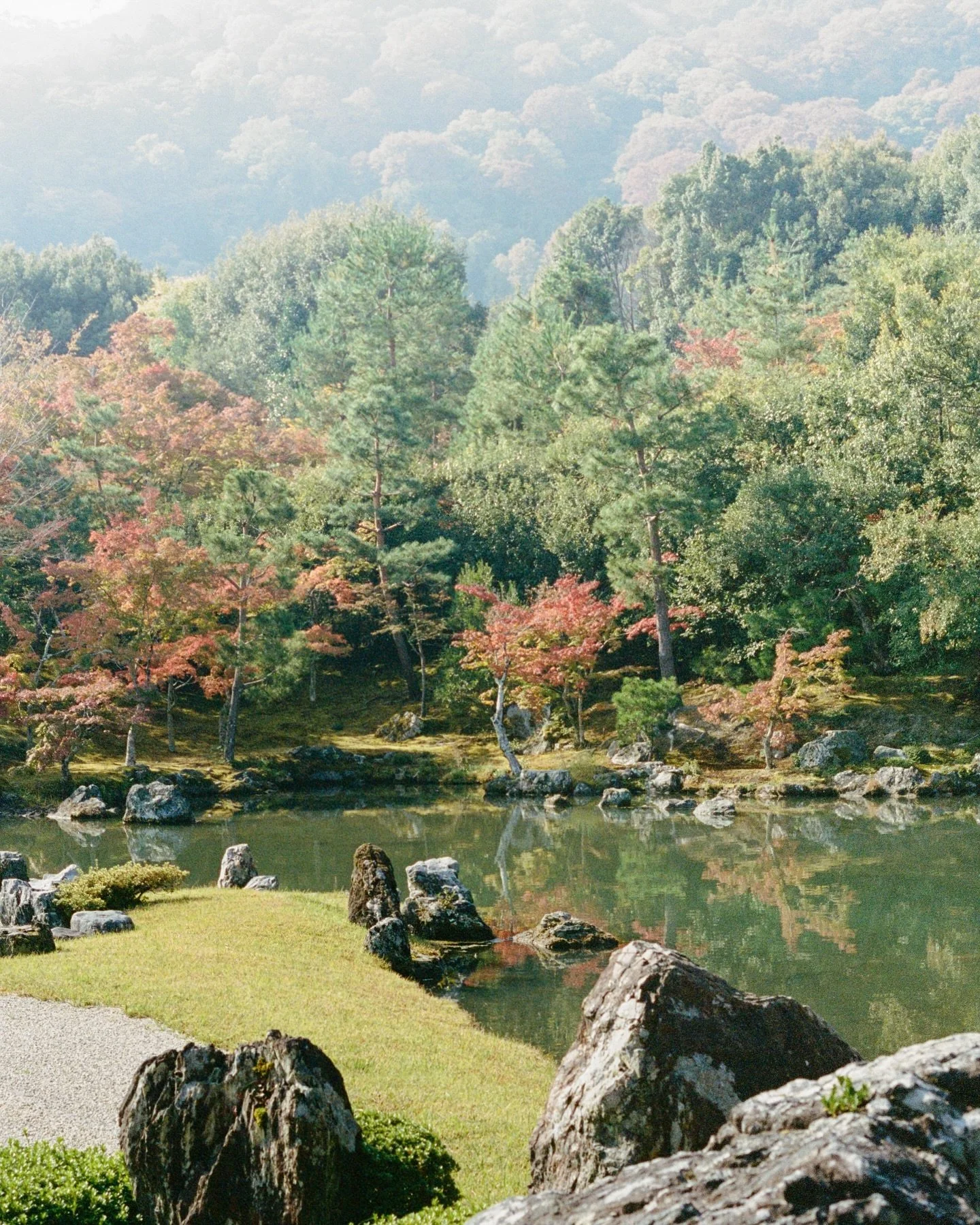 Strolling through the autumn colors of Arashiyama, I discovered what it&rsquo;s like to feel freedom and warmth in the colors of leaves and in the scent of wind. To witness such beauty and such tranquil &mdash; it made me wonder if the world was crea