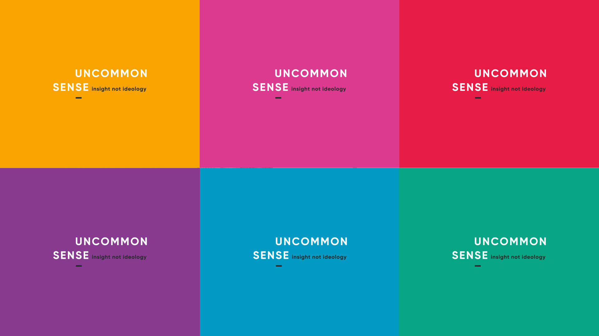 Uncommon Sense logo colours