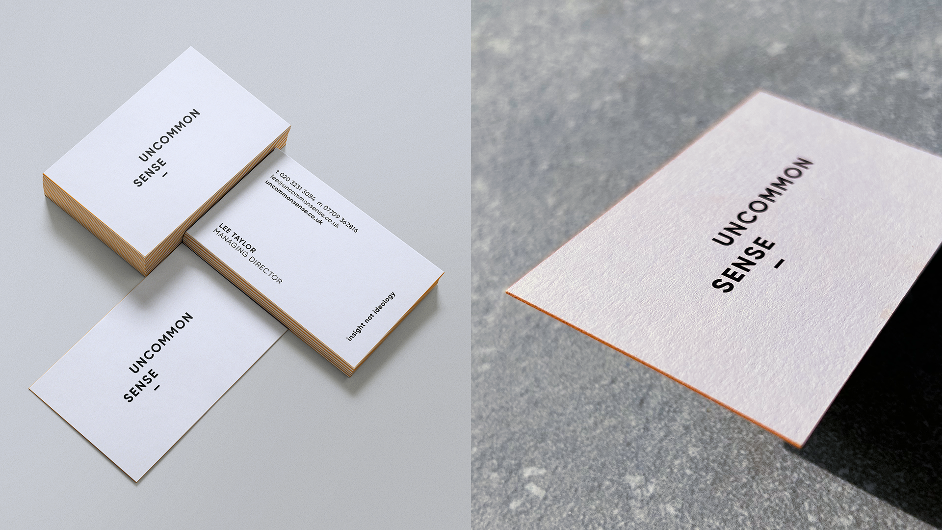 Uncommon Sense business card