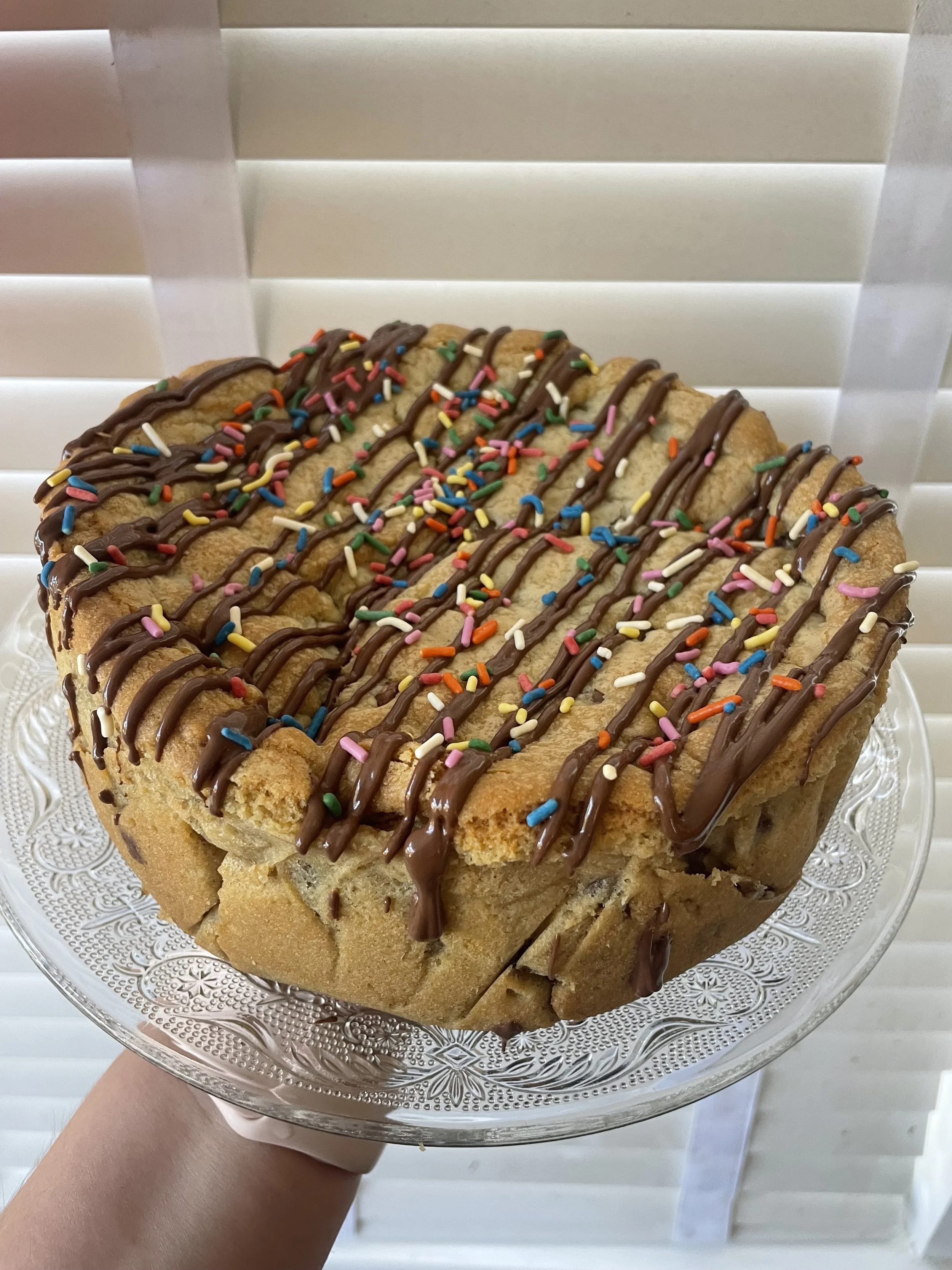 Whole Cookie Pie - from £35 each (depending on flavour). Serves approx 15 portions. 