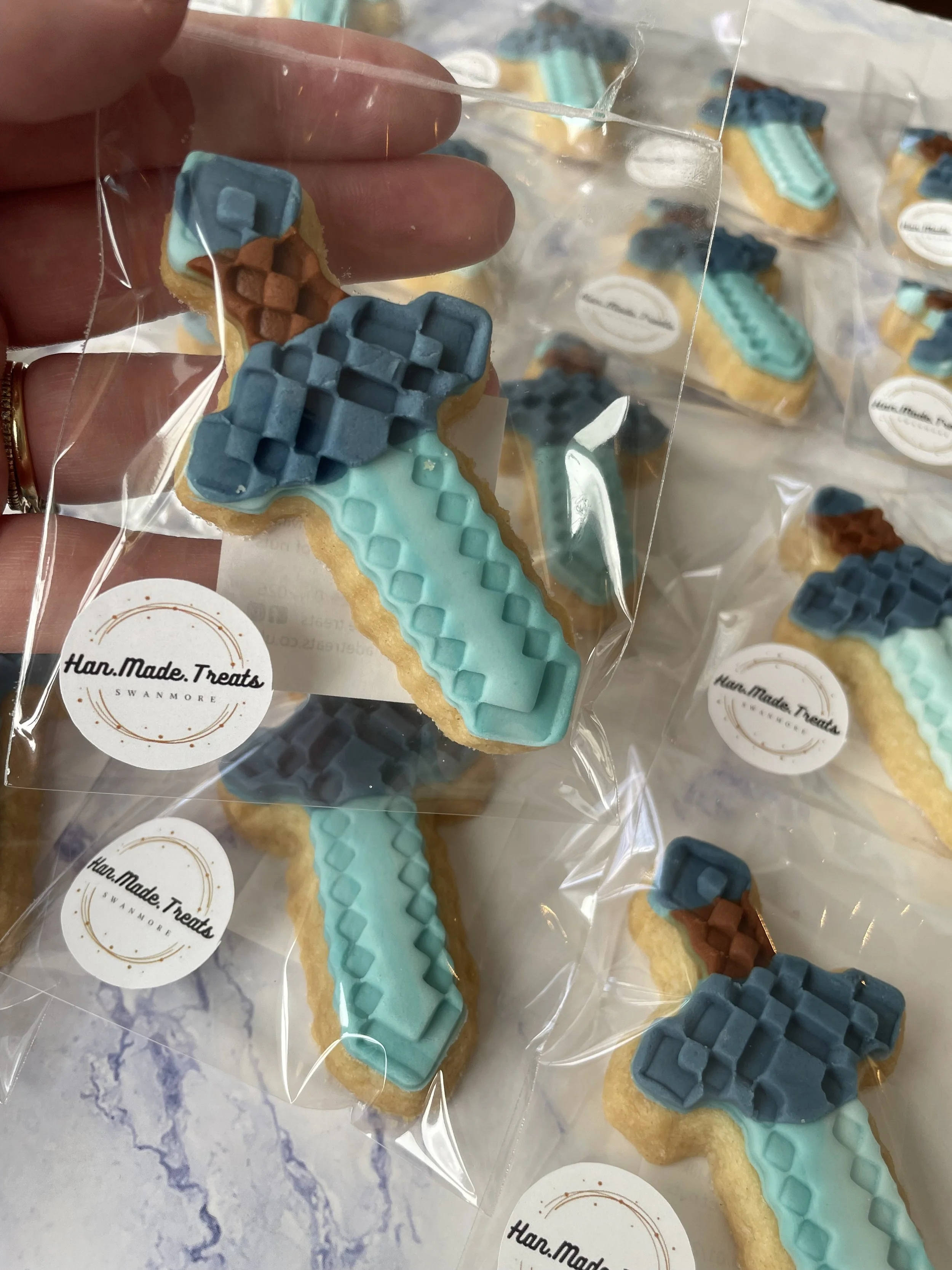 Minecraft Swords - Shortbread Party Favours from £2.50 per bag (minimum order 10)