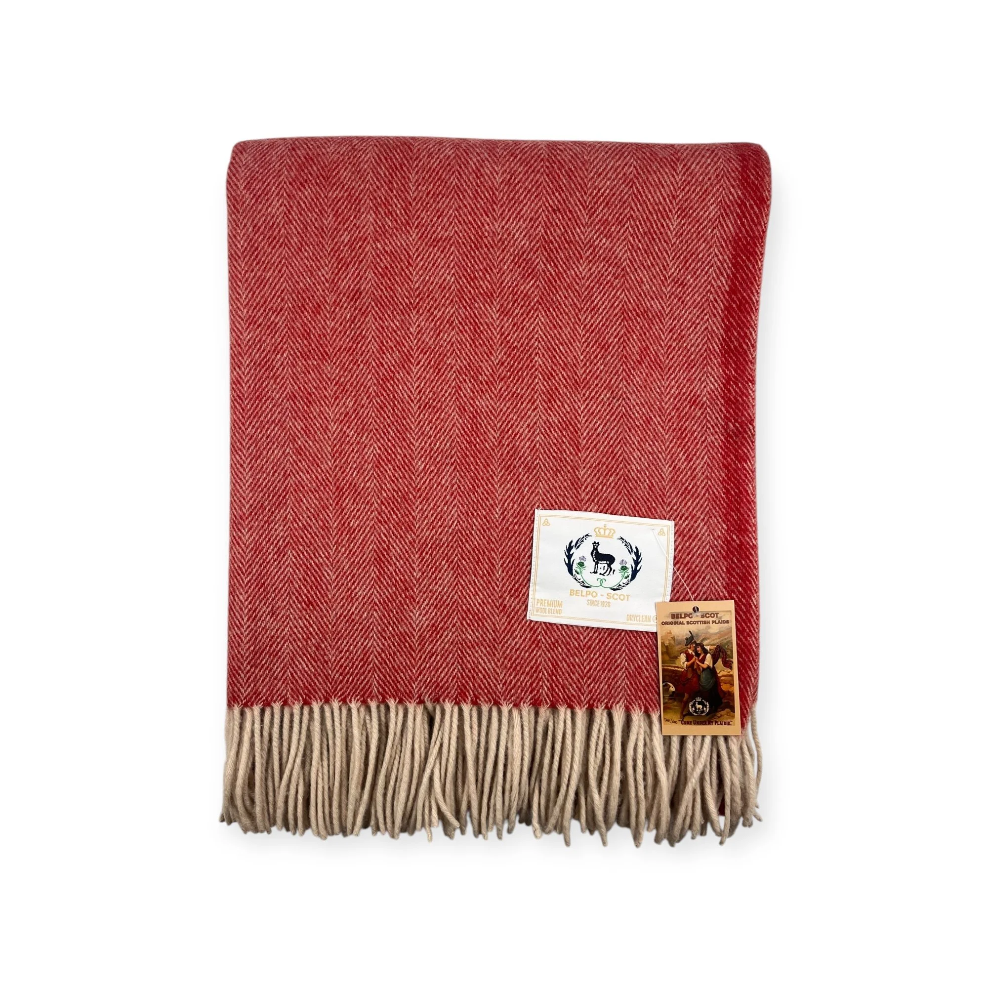 Tartan Herringbone Red