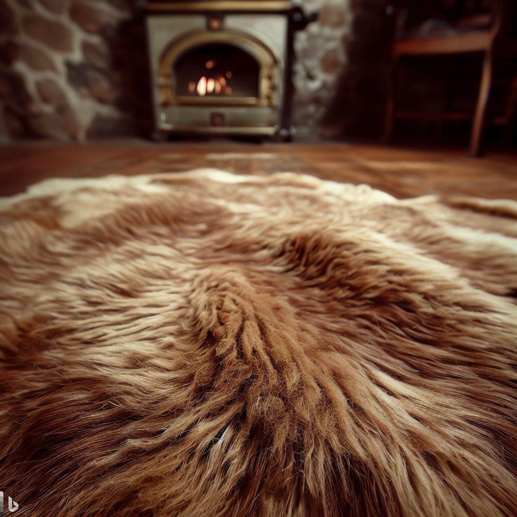 Sheepskin rug