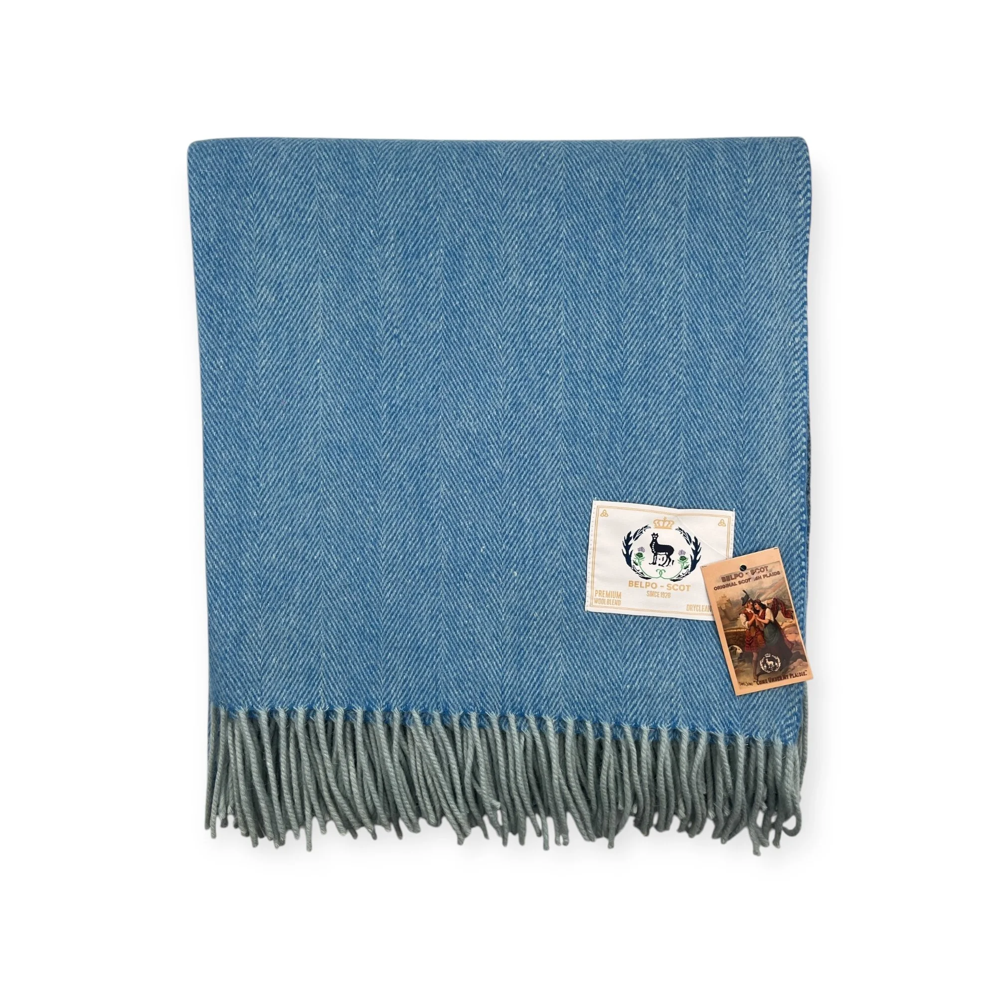 Tartan Herringbone Blue