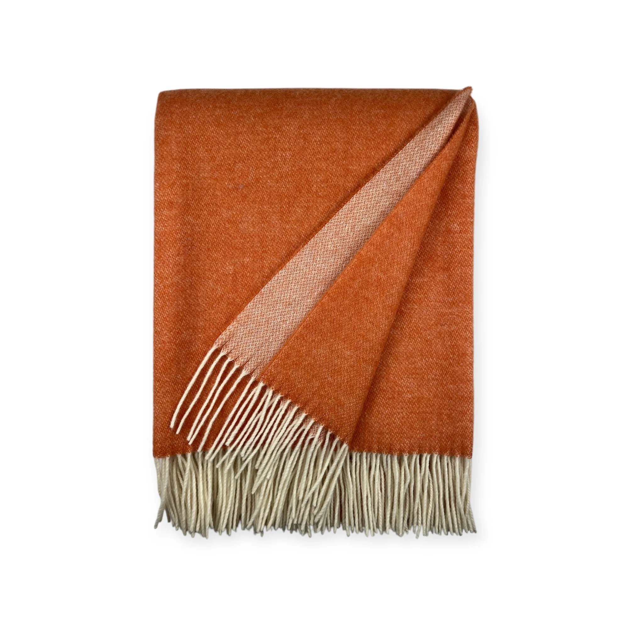 2 Sided Plaid Coral White