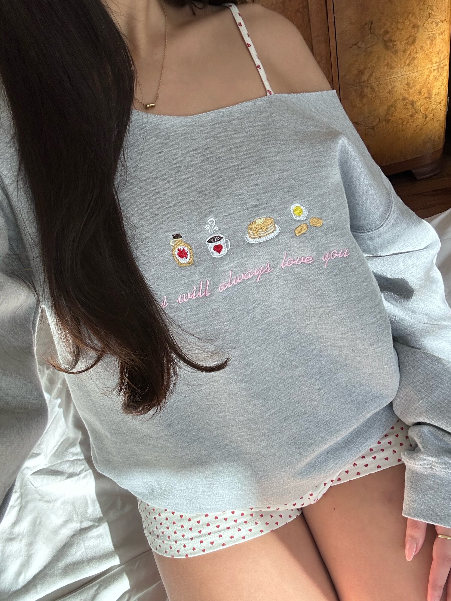 i will always love you sweatshirt — sl embroidery studio