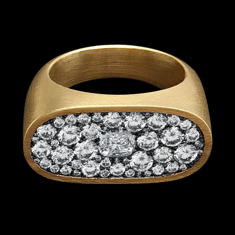 Diamond Cartouche Ring
