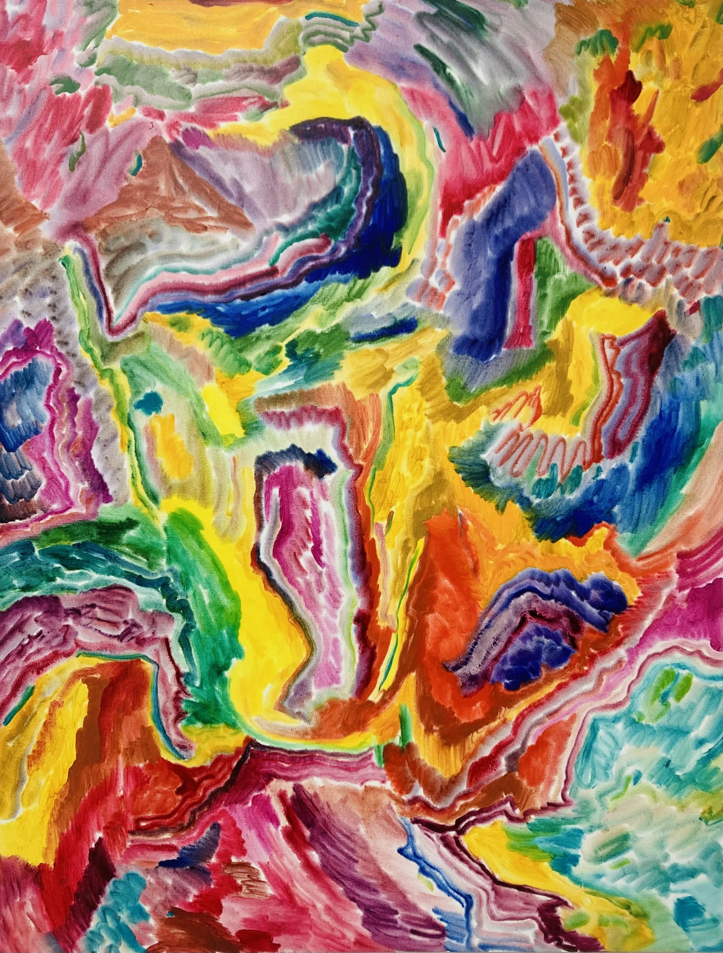 A HOUSE WITH A LAKE    2025    Oil on canvas    130x100cm