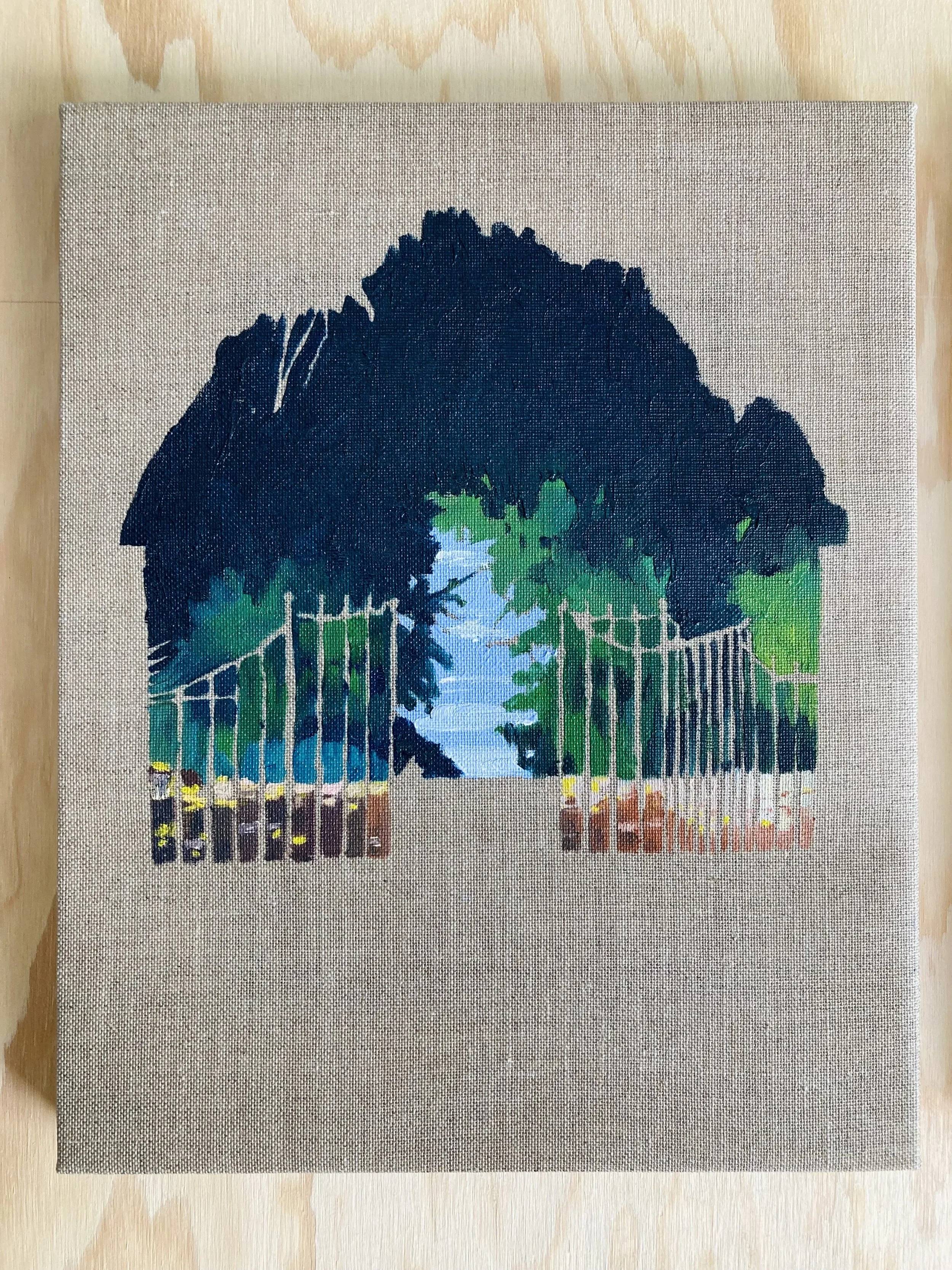 La Moissie 07.   2025.    Oil on linen.   30 x 24 cm.