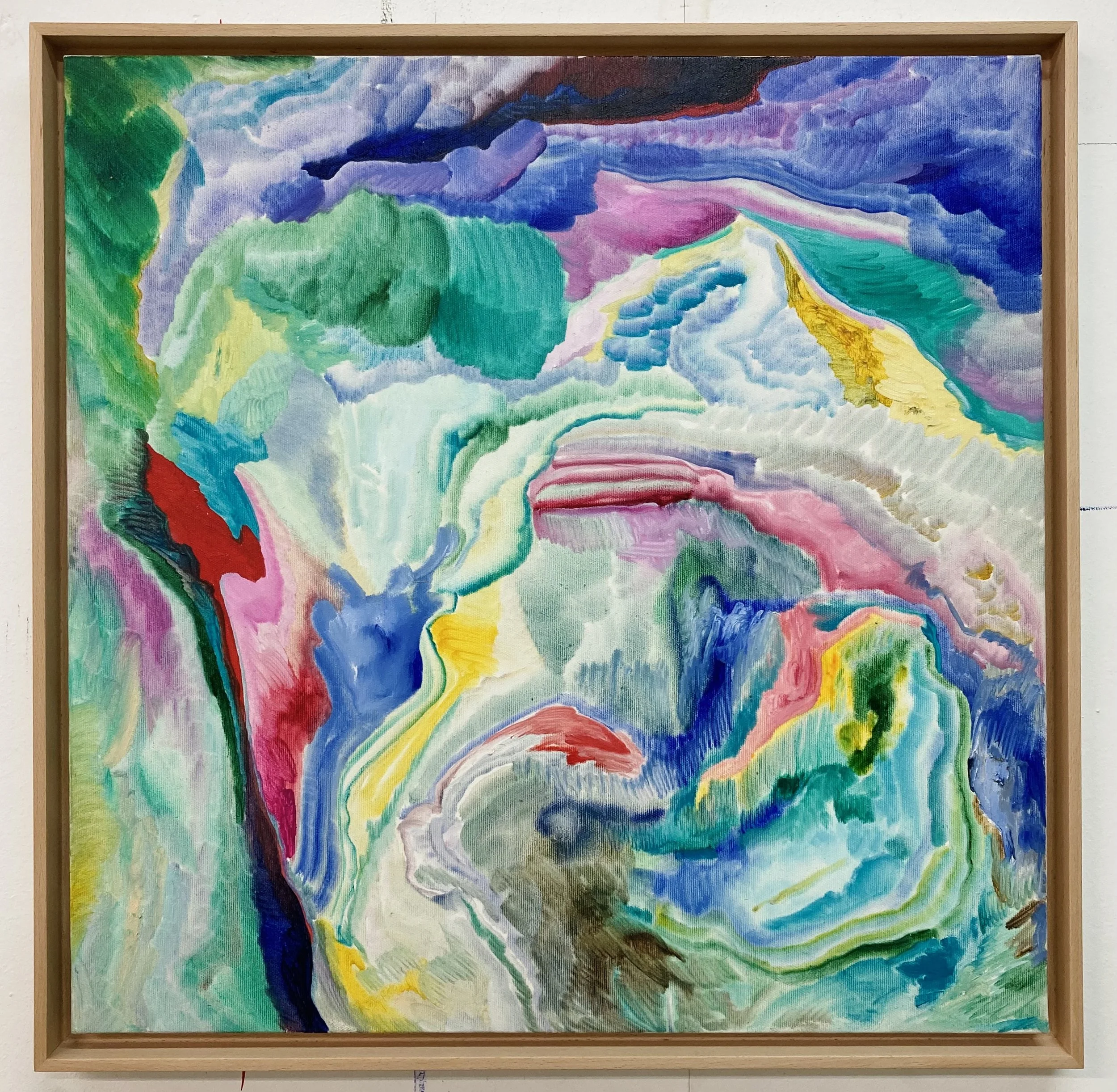 BLACKOUT    2025    Oil on canvas    70X70cm