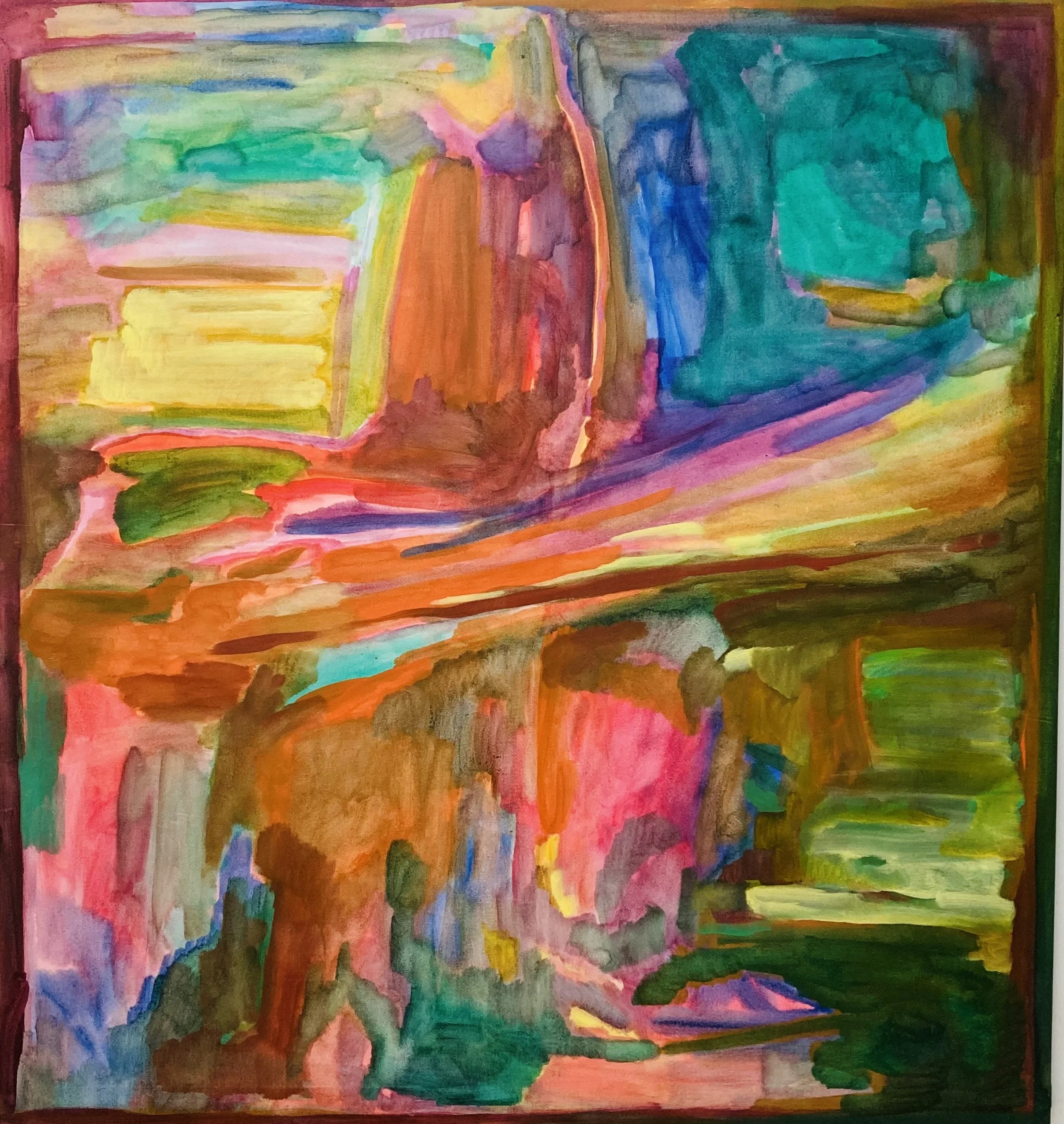 HOT LANDSCAPE   2024    Oil on canvas    130x130 cm