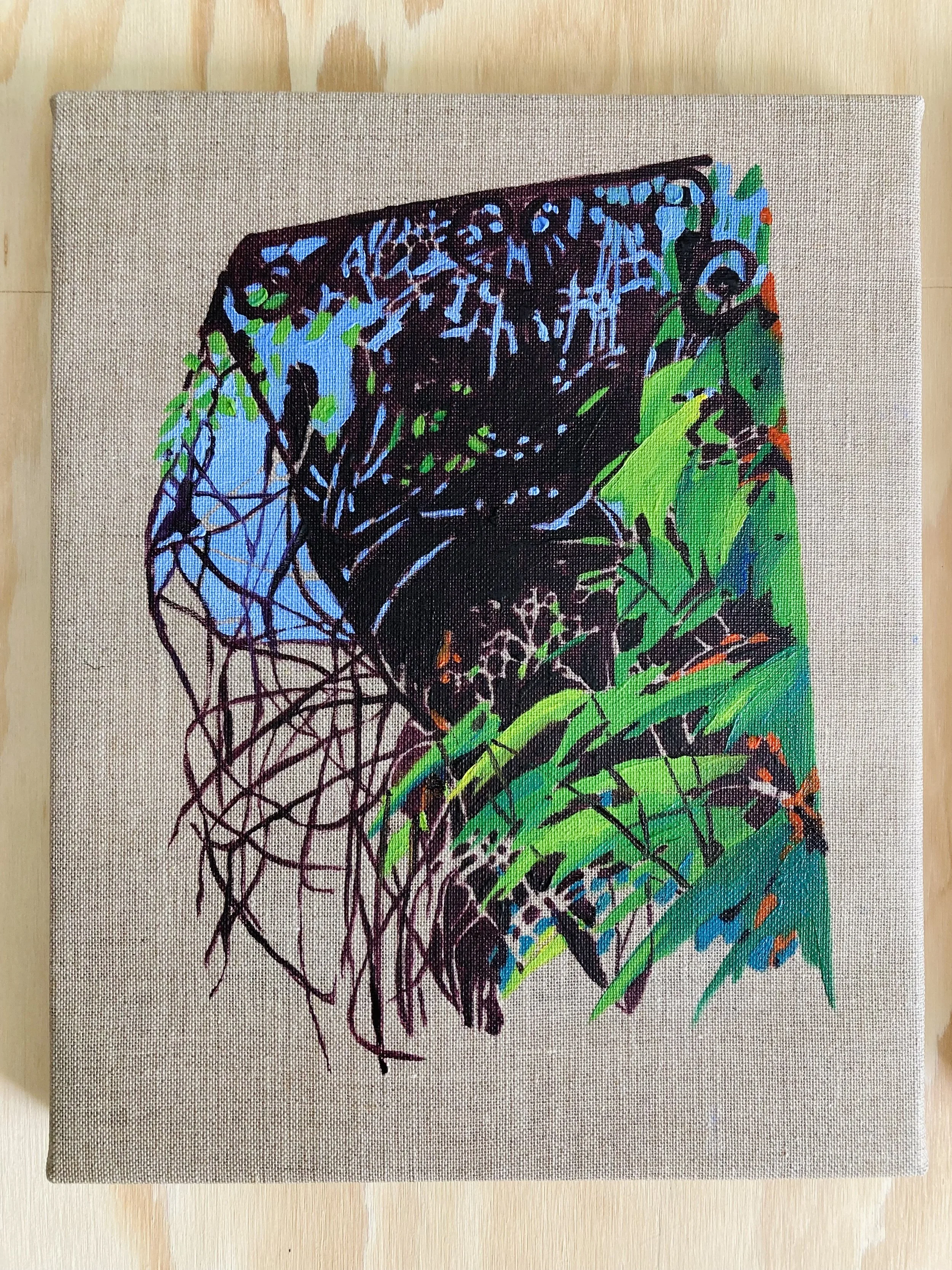 La Moissie 06.   2025.    Oil on linen.  30 x 24 cm.