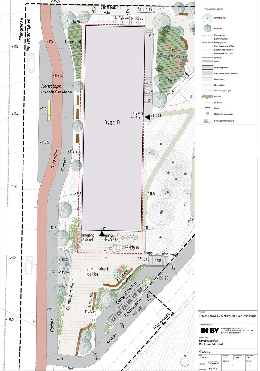 Landskapsplan - bygg D: IN'BY