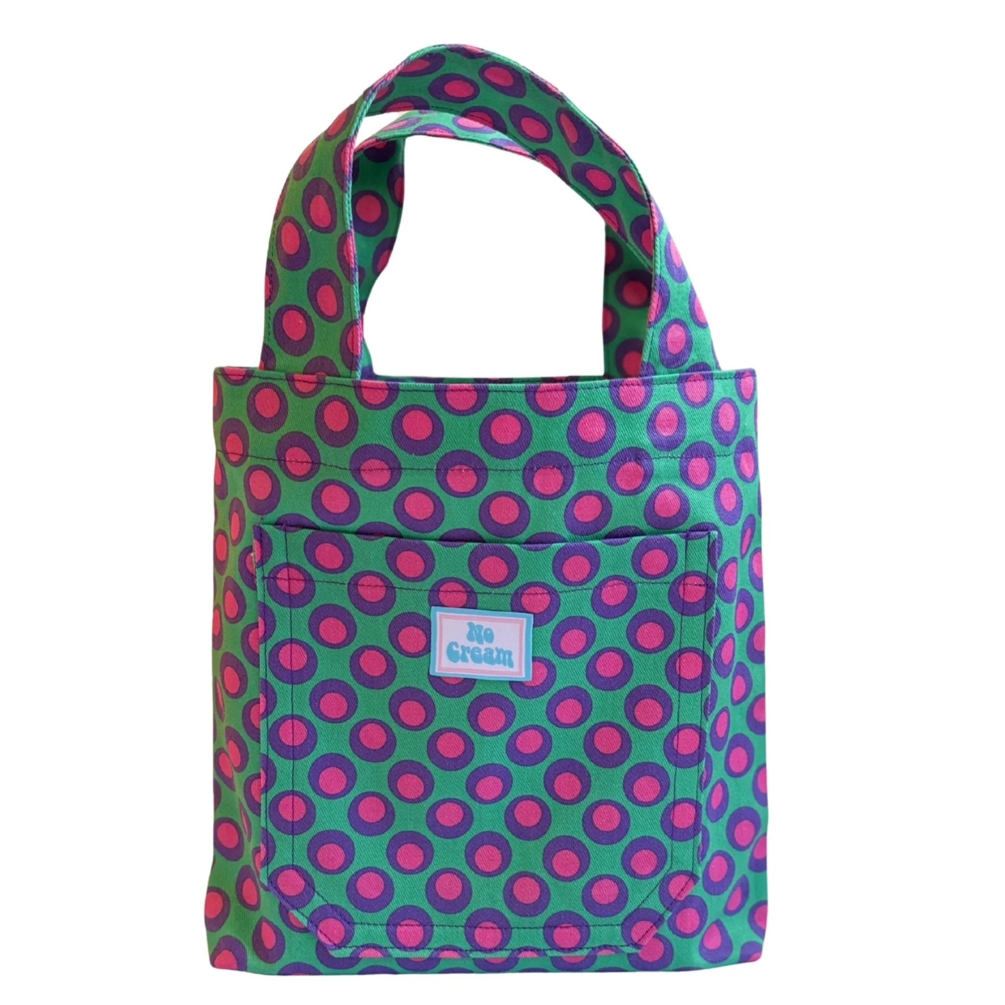Mod Spot mini tote bag dropping Thursday 9th July 5pm ACST 🟣 Be quick, there&rsquo;s only one available! 
www.nocreamthelabel.com 

#australianfashion #smallbuisness #handmadebag #sustainablefashion #dopaminedressing