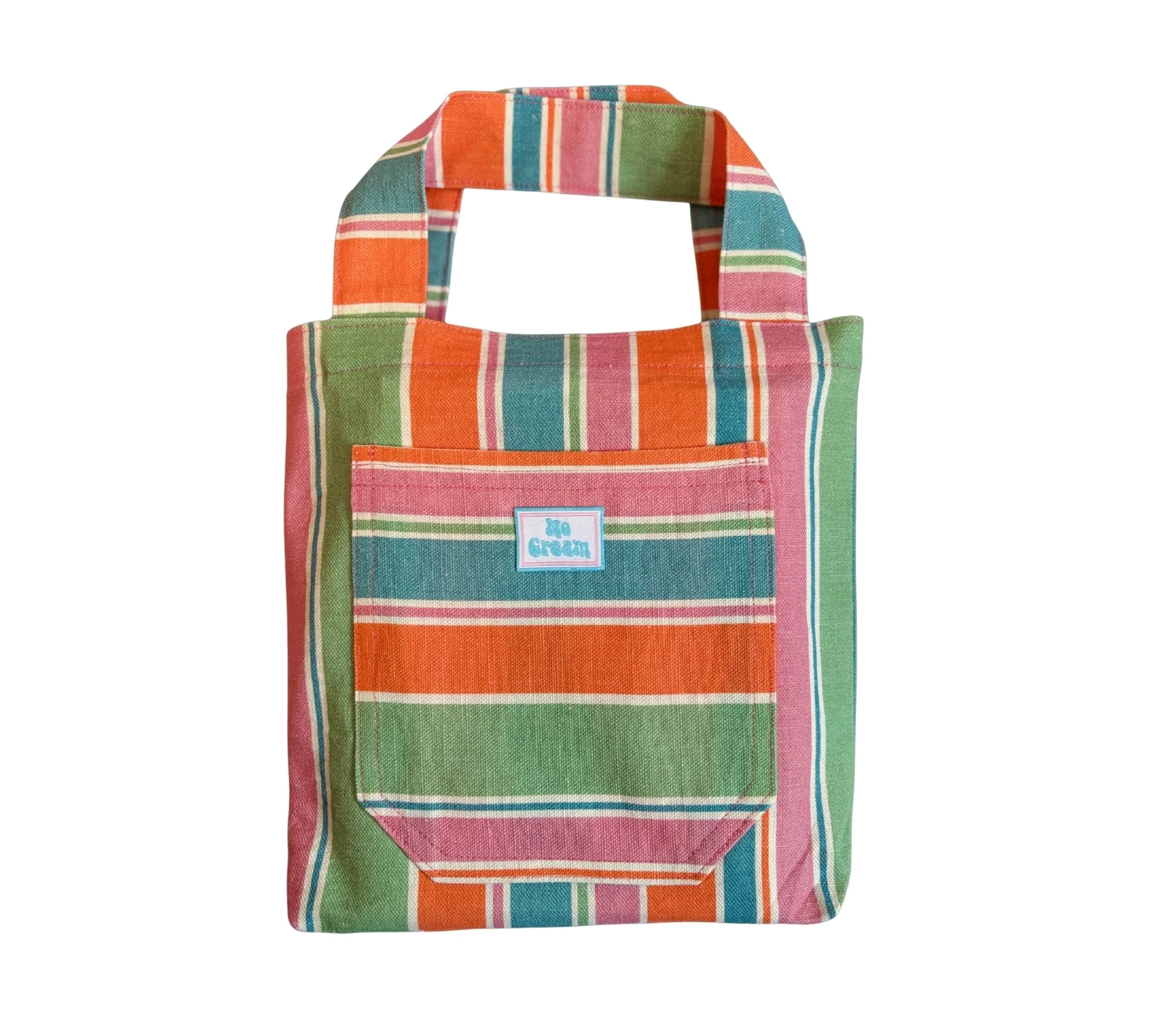 Candy Stripe Mini Tote Bag