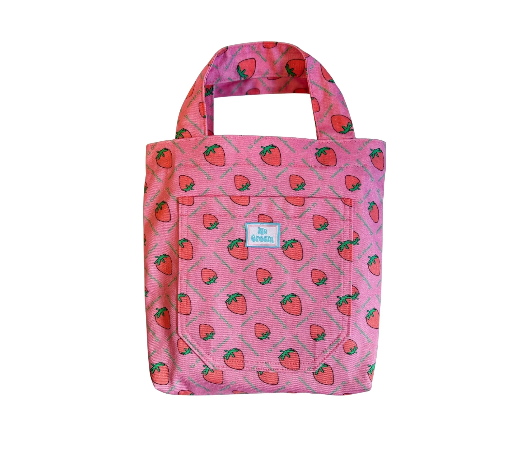 Strawberries and (No) Cream Mini Tote Bag