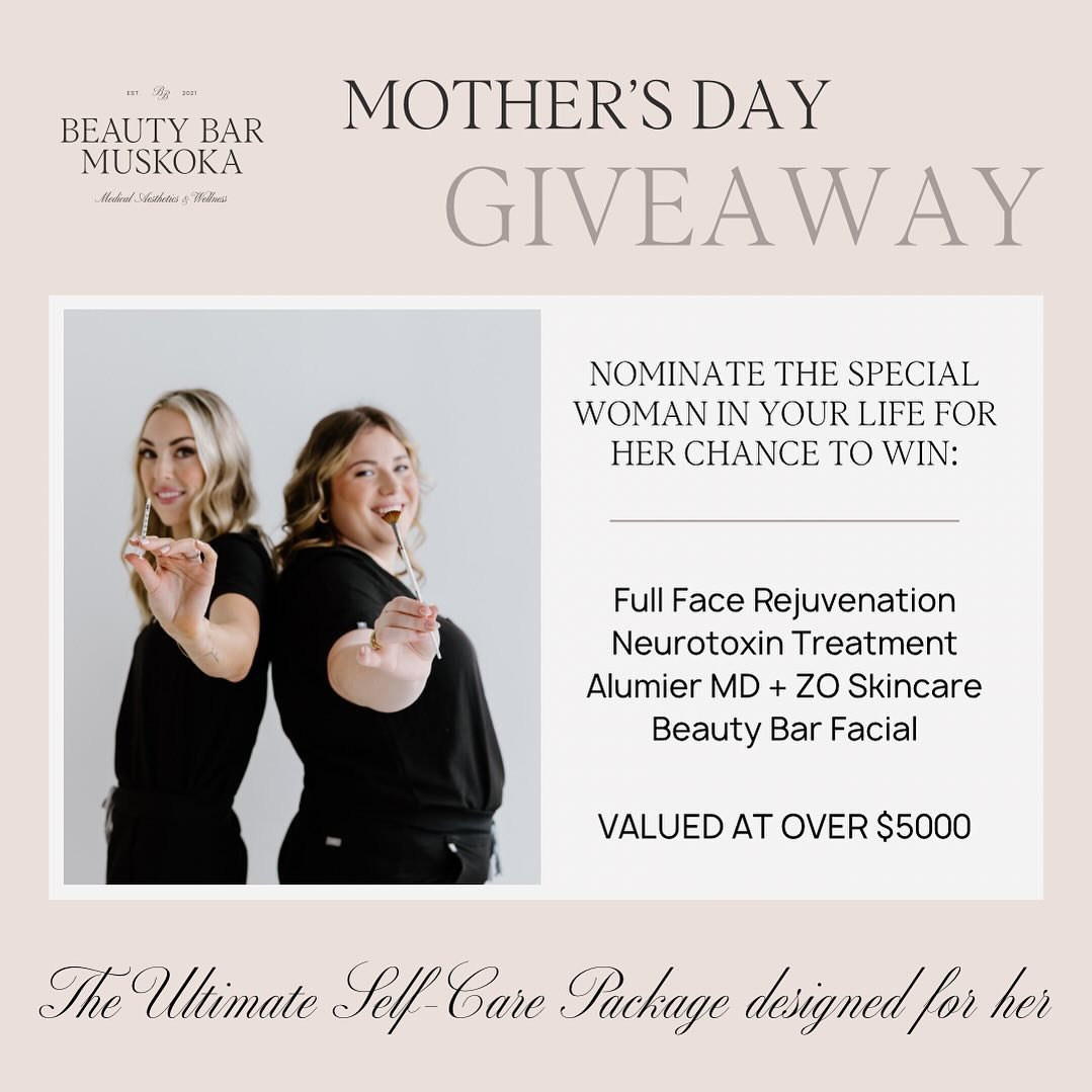 Introducing our BIGGEST GIVEAWAY EVER&hellip;The Mother&rsquo;s Day Giveaway💕

As a Mom herself, Nurse Brianna understands the selflessness and unwavering dedication that define motherhood, and knows how Moms rarely prioritize themselves. 

So this 