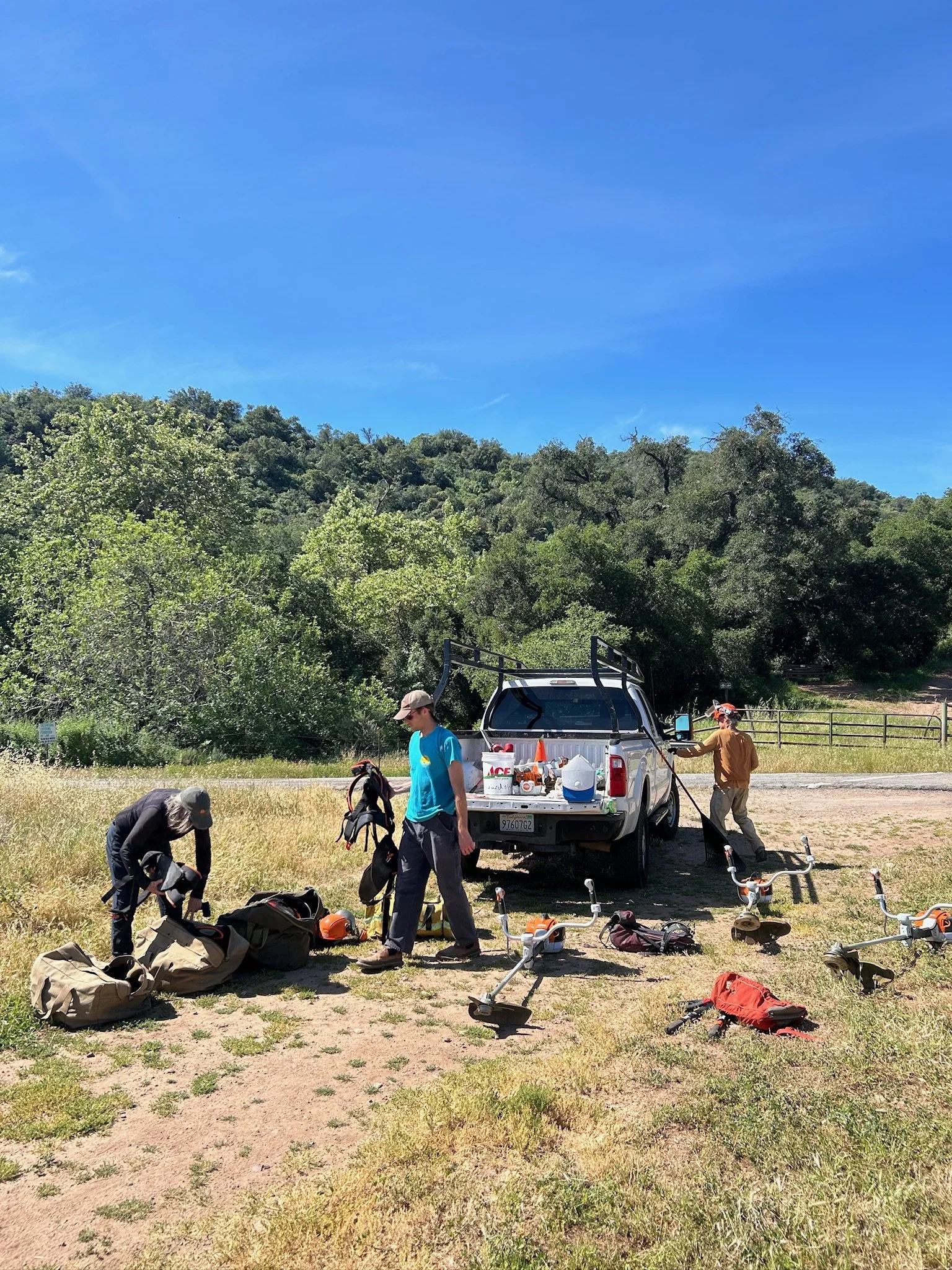 Trail clearance with Linda