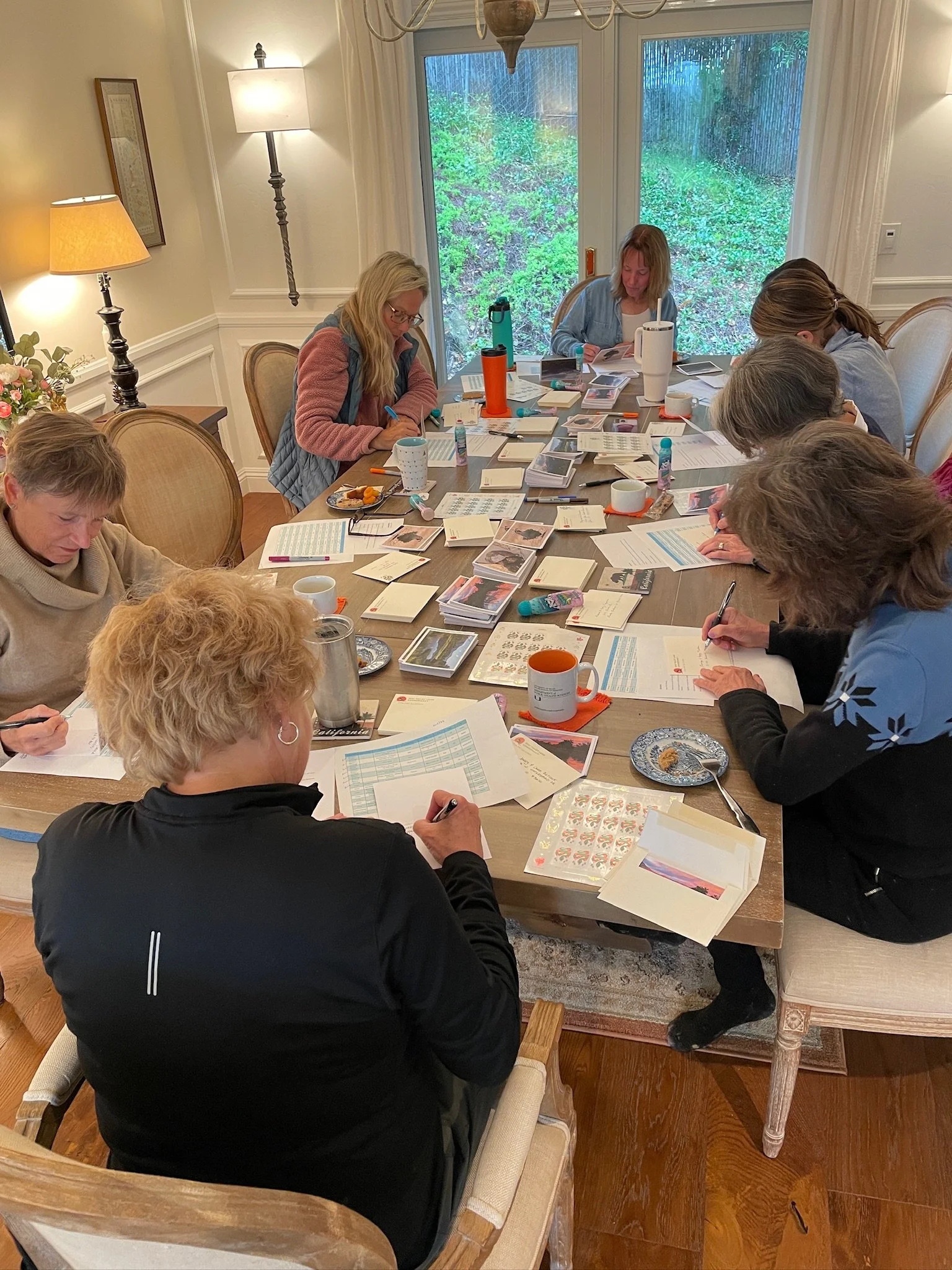 Thank you card writing party