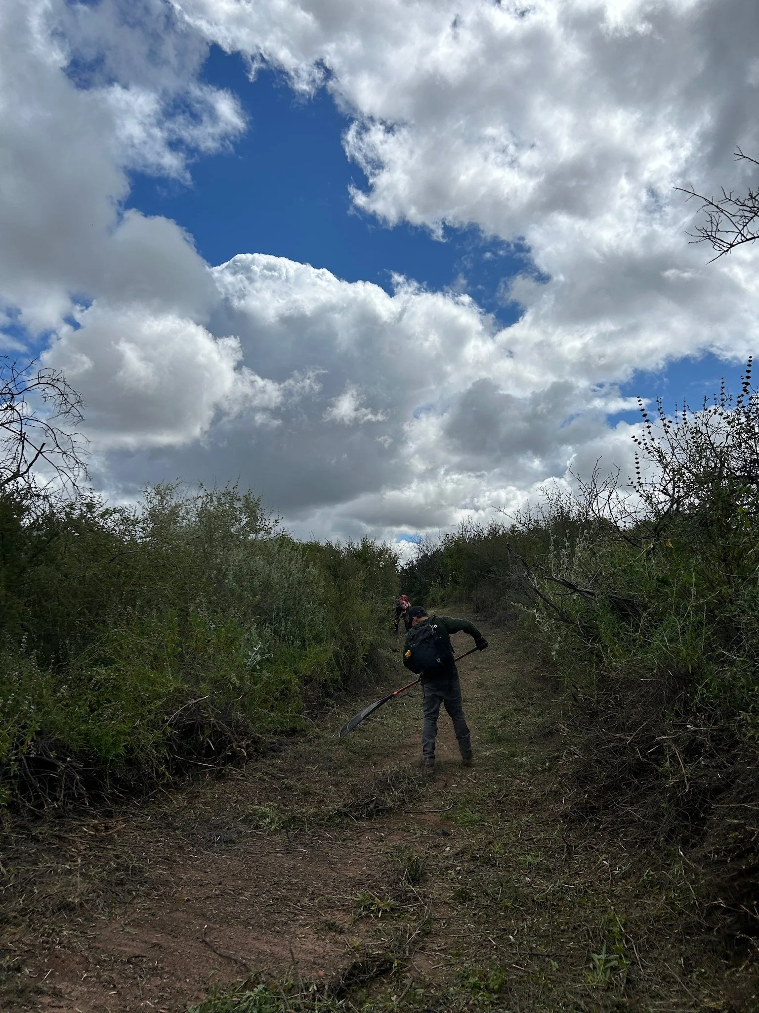 Trail clearance with Anthony