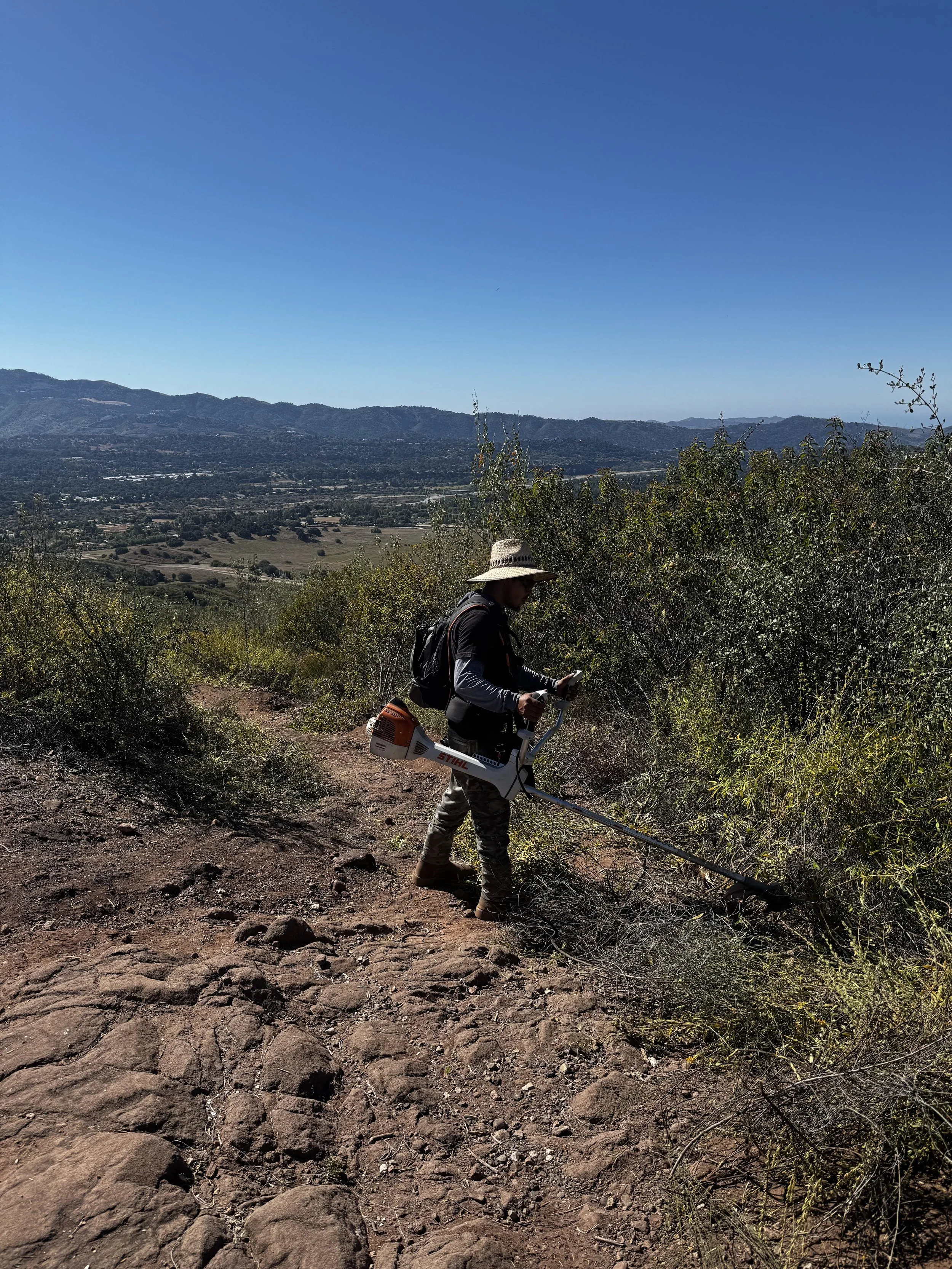 Trail clearance with Anthony